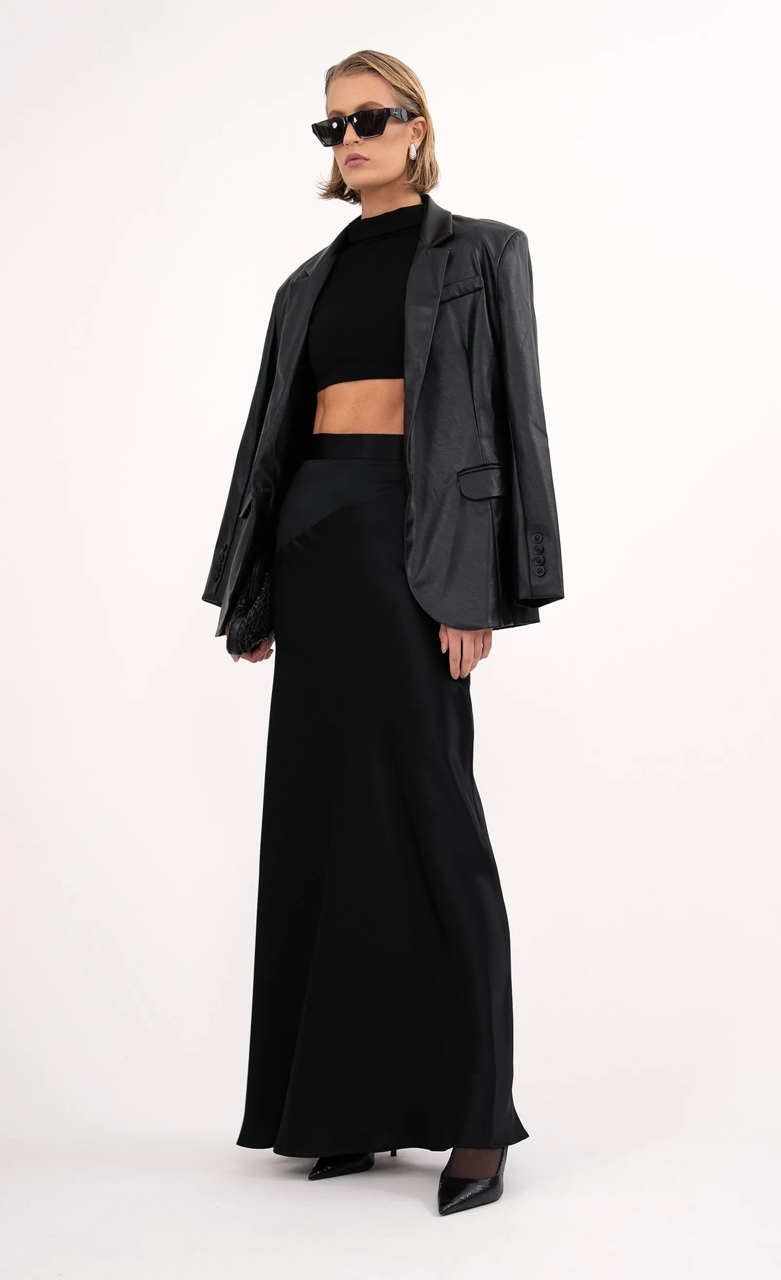 Lara Maxi Skirt - Black sold by Nonchalant Label product image thumbnail 4