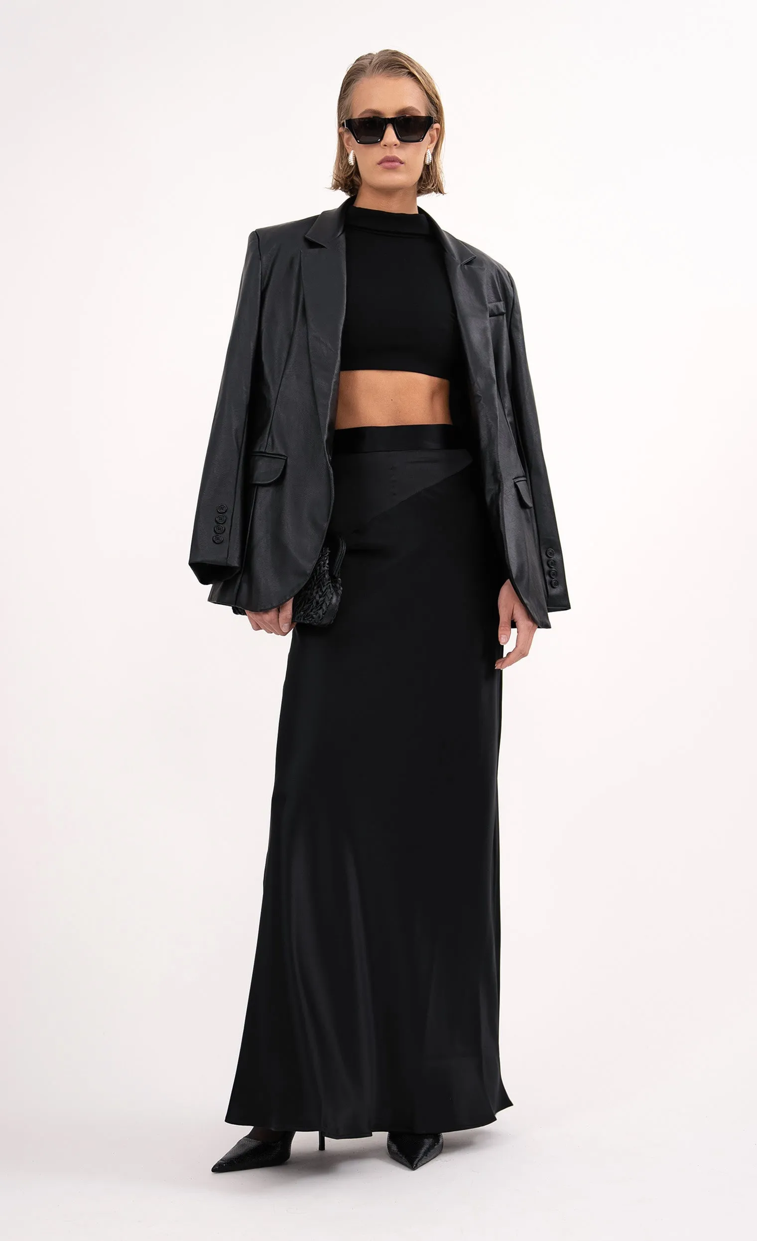 Lara Maxi Skirt - Black sold by Nonchalant Label