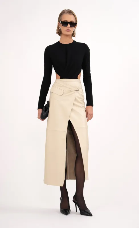 Celeste Leather Skirt made by Nonchalant Label