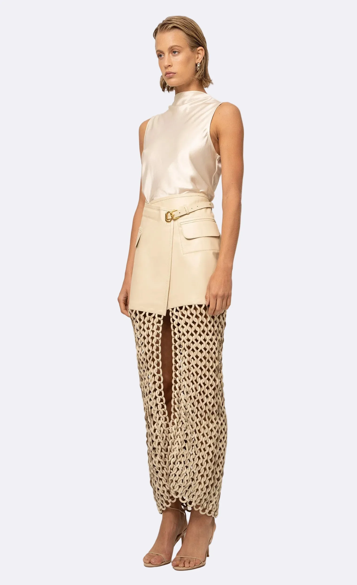 Kallan Skirt - Creme sold by Nonchalant Label product image thumbnail 2