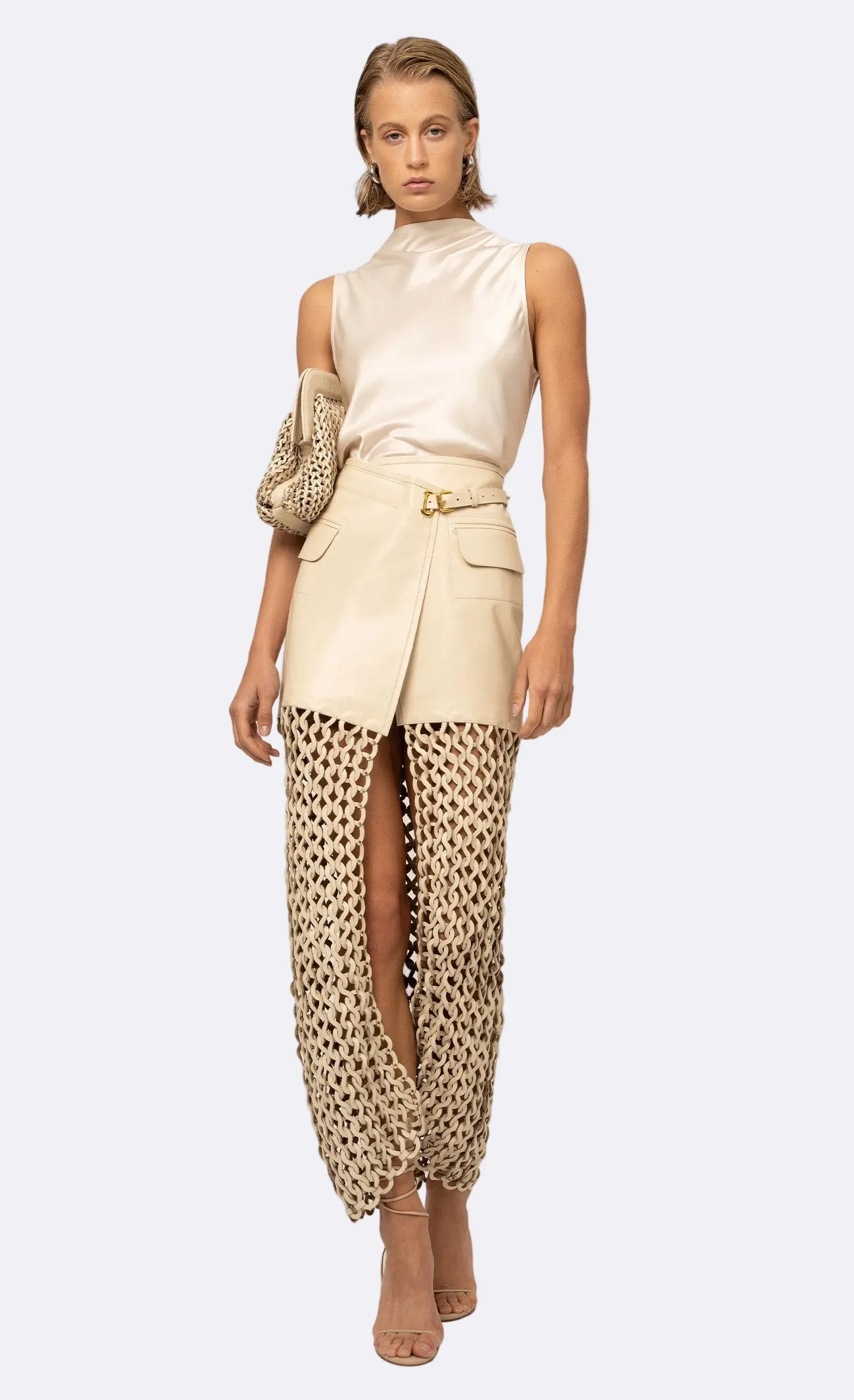 Kallan Skirt - Creme sold by Nonchalant Label