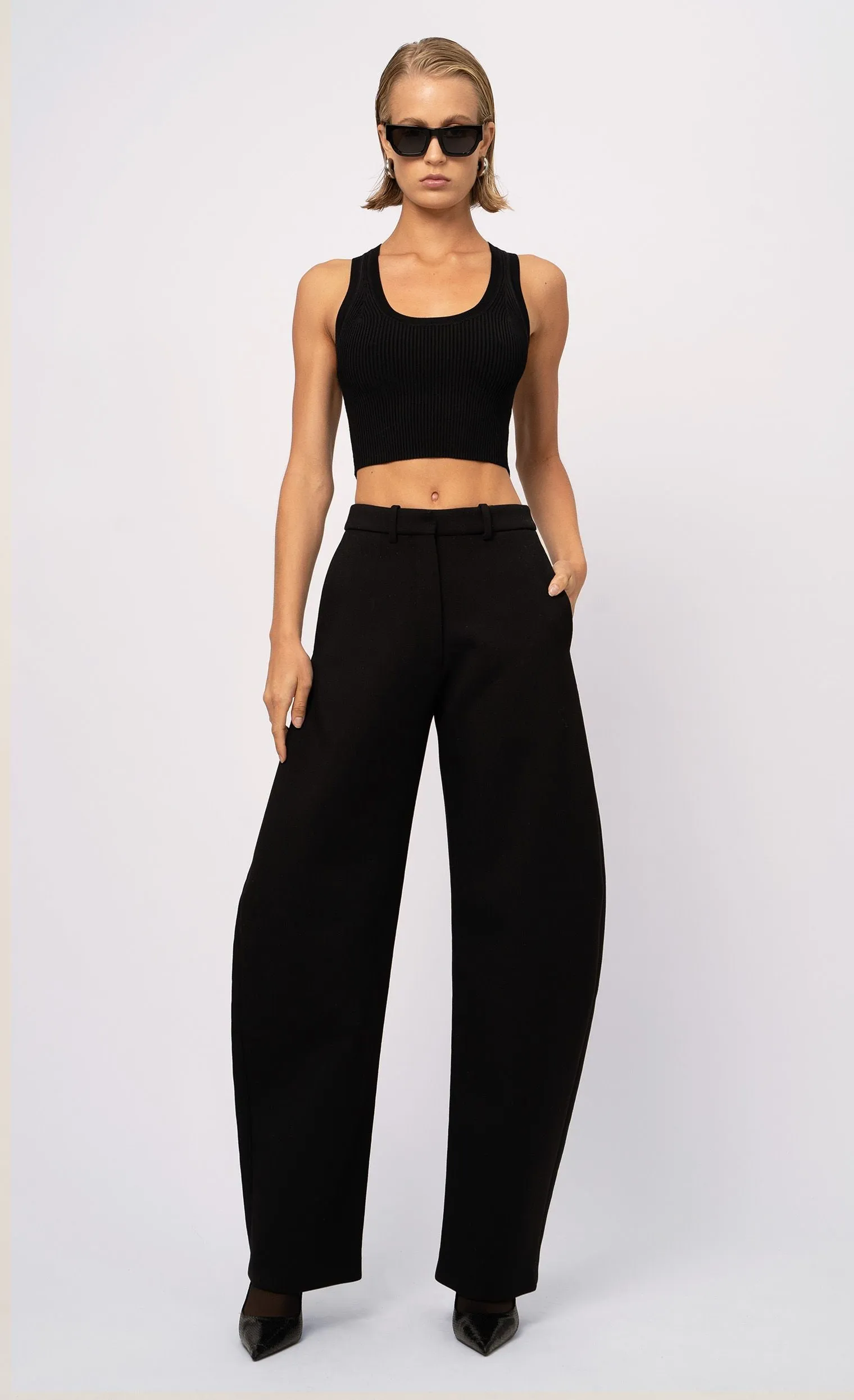 Eve Crop - Black sold by Nonchalant Label