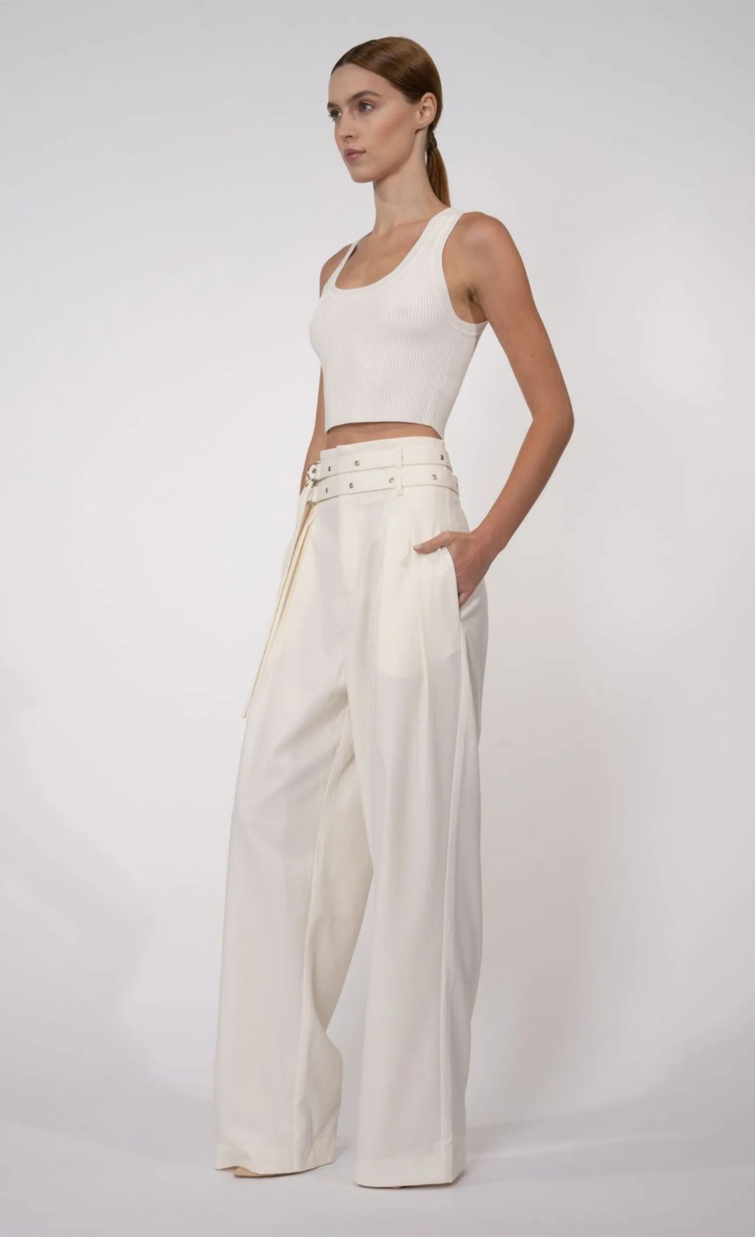 Eve Crop - White sold by Nonchalant Label product image thumbnail 2