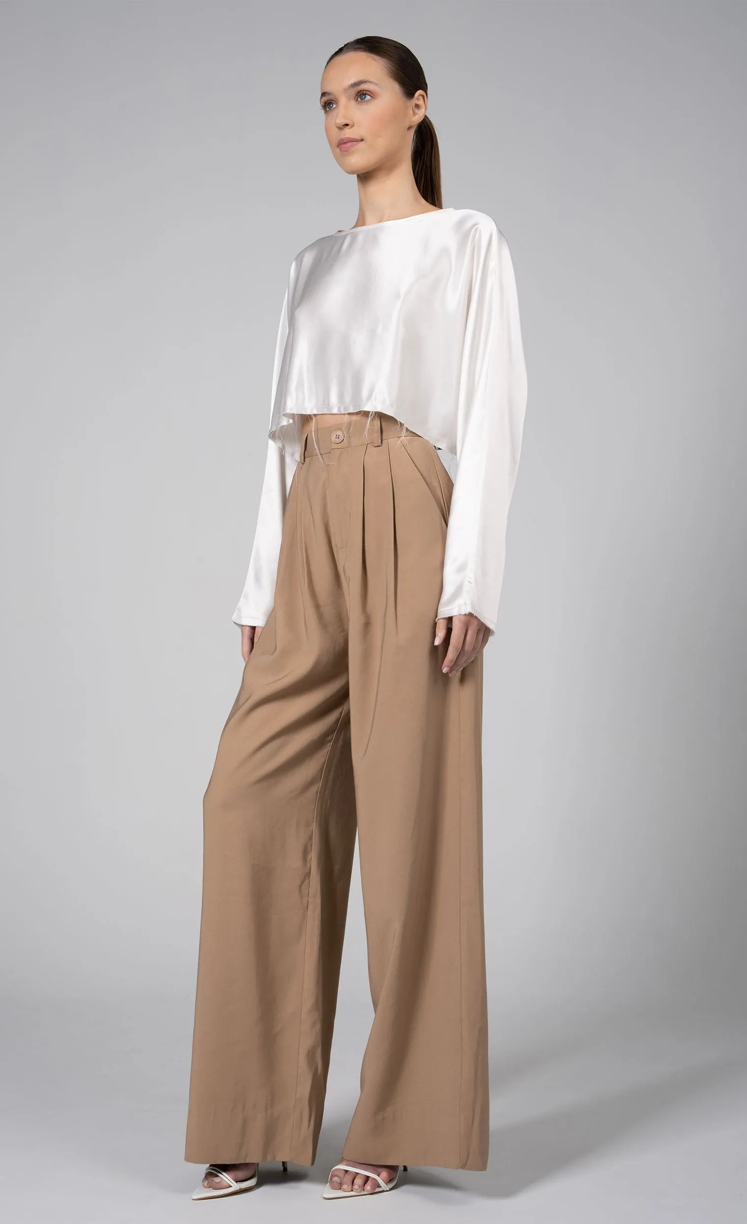 Fabi Wide Leg Pant - Camel sold by Nonchalant Label product image thumbnail 2