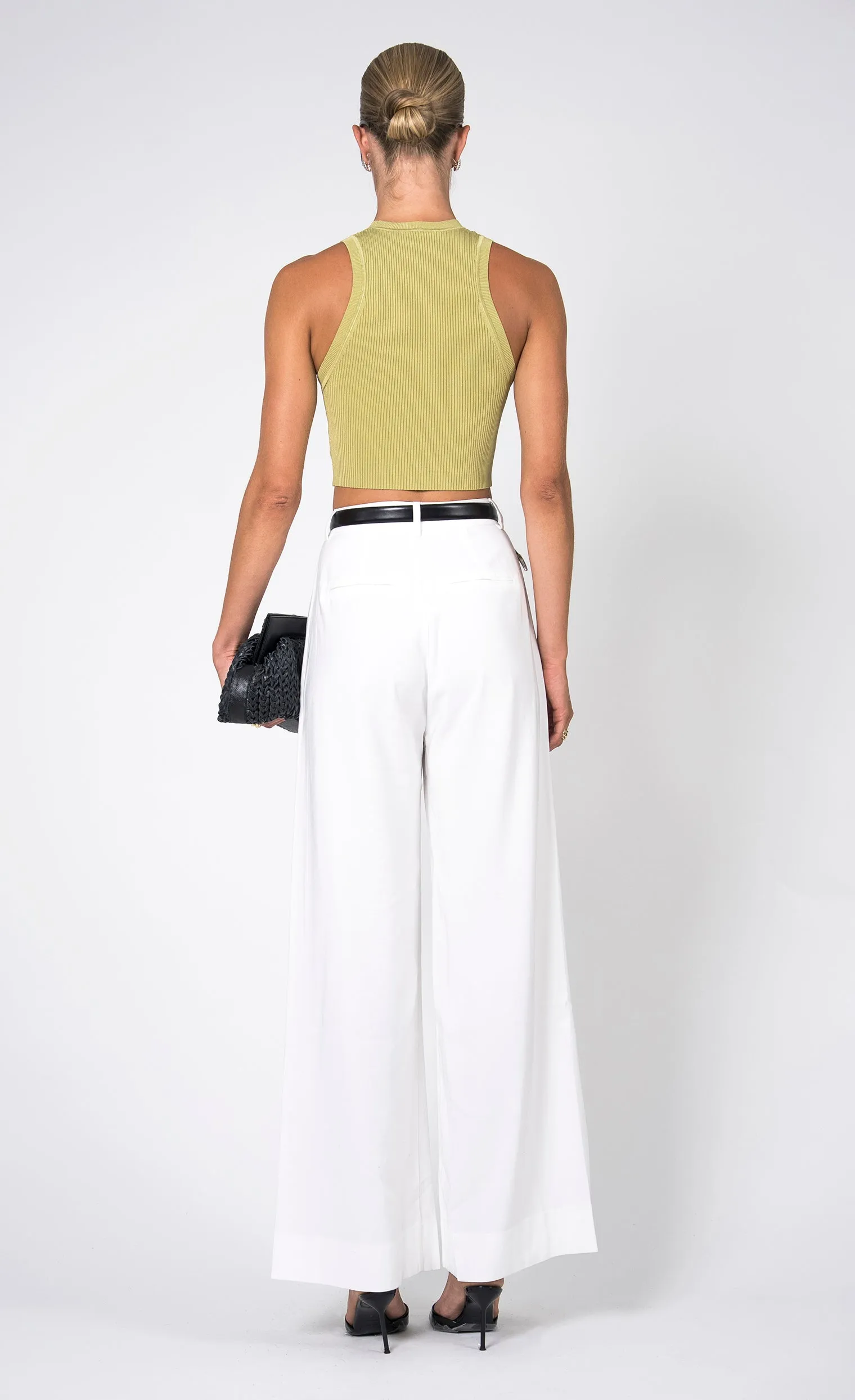 Fabi Wide Leg Pant - White sold by Nonchalant Label product image thumbnail 3
