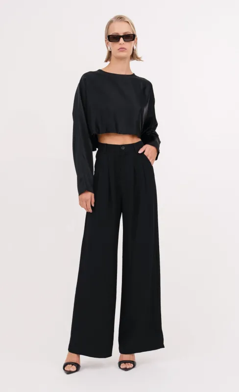 Fabi Wide Leg Pant - Black sold by Nonchalant Label