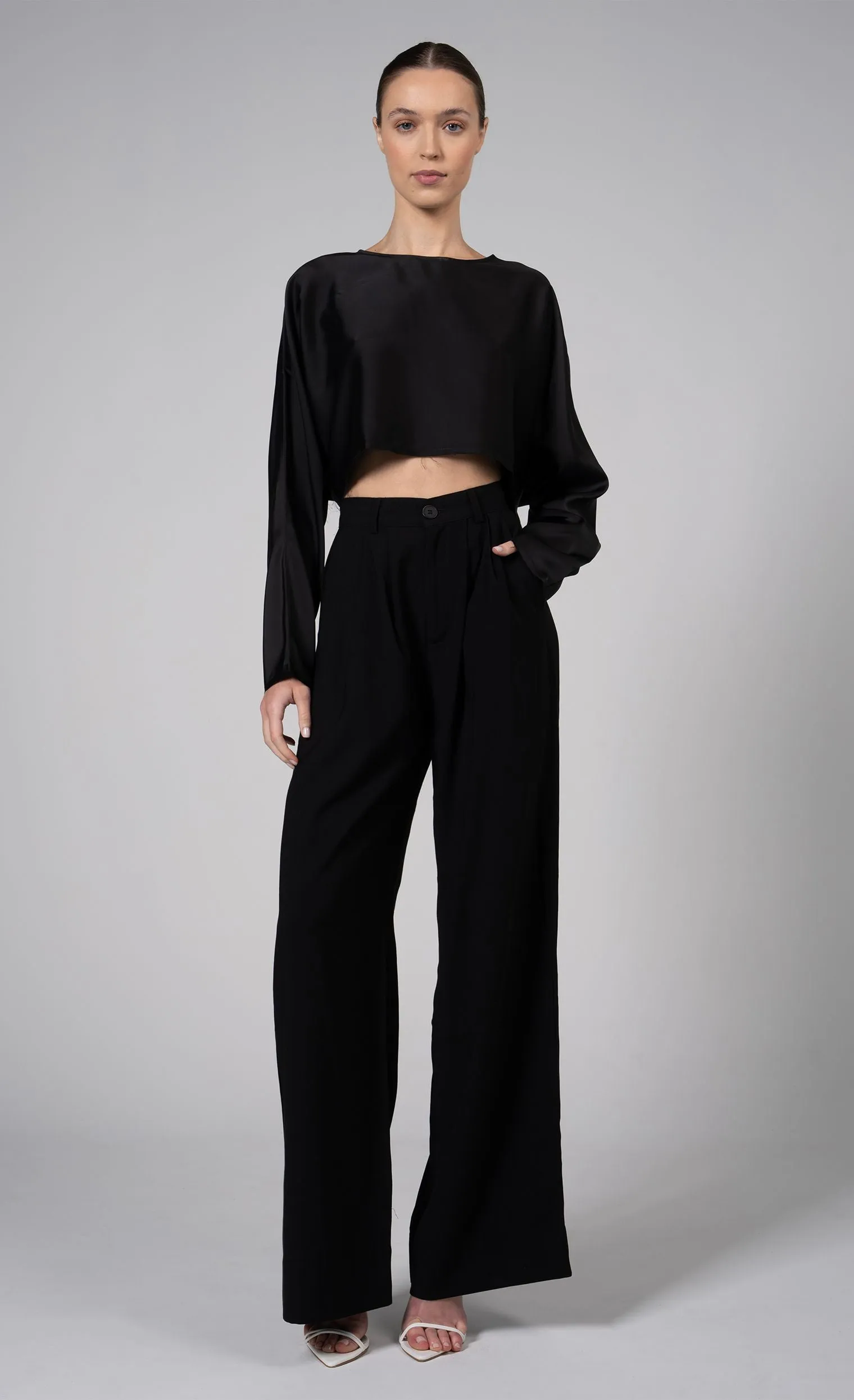 Fabi Wide Leg Pant - Black sold by Nonchalant Label product image thumbnail 4