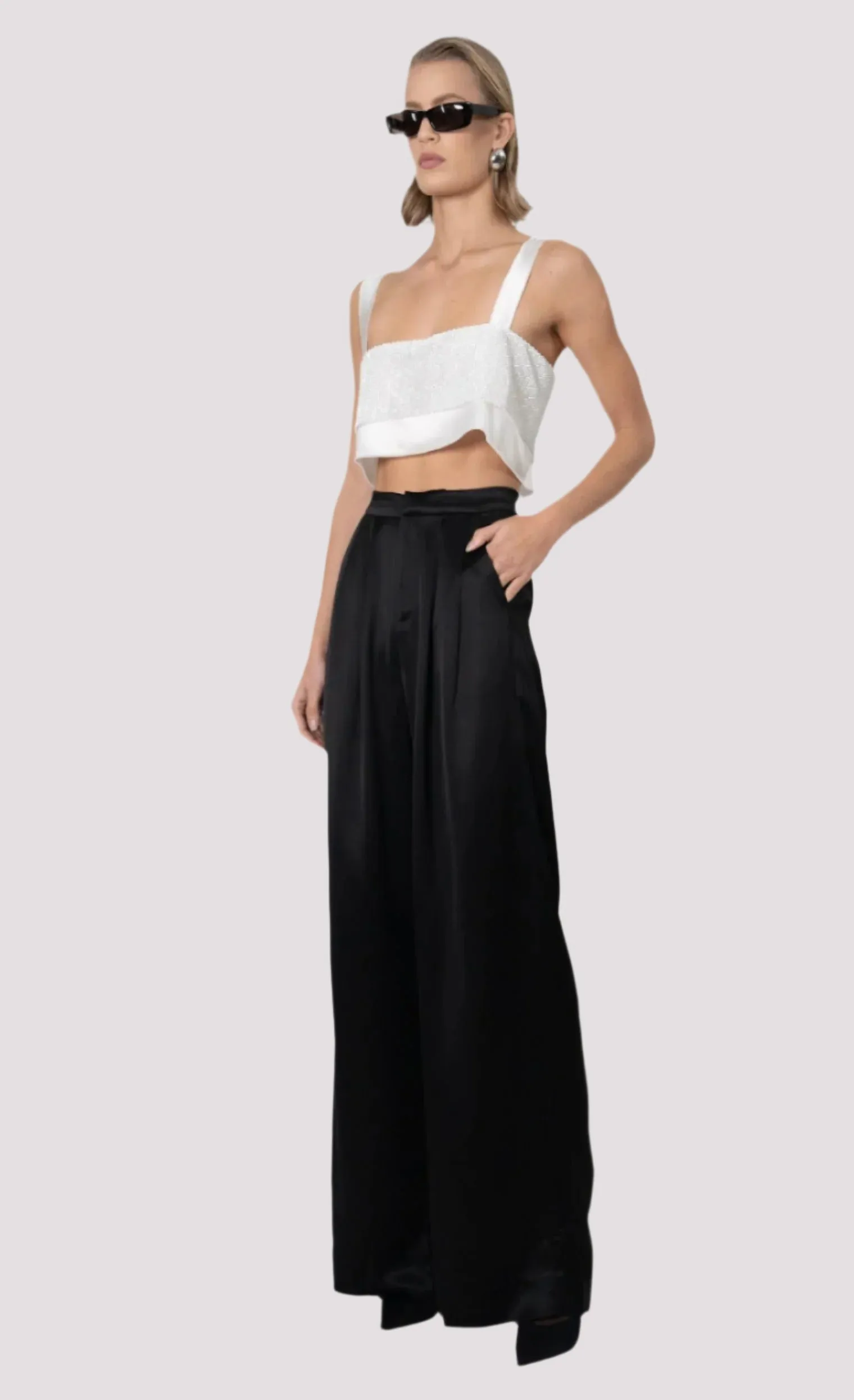 Capri Crop - White sold by Nonchalant Label product image thumbnail 3