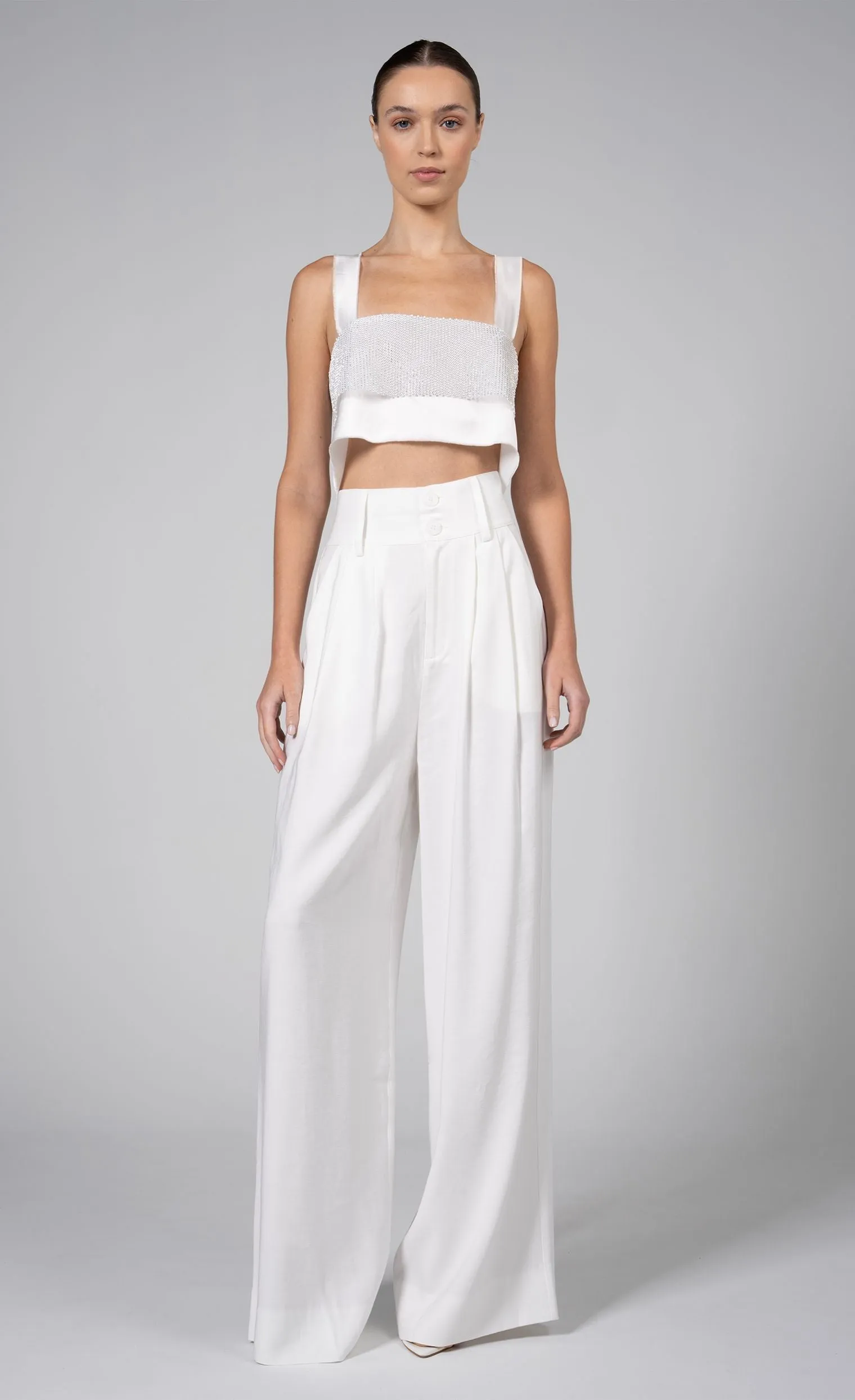 Capri Crop - White sold by Nonchalant Label product image thumbnail 5