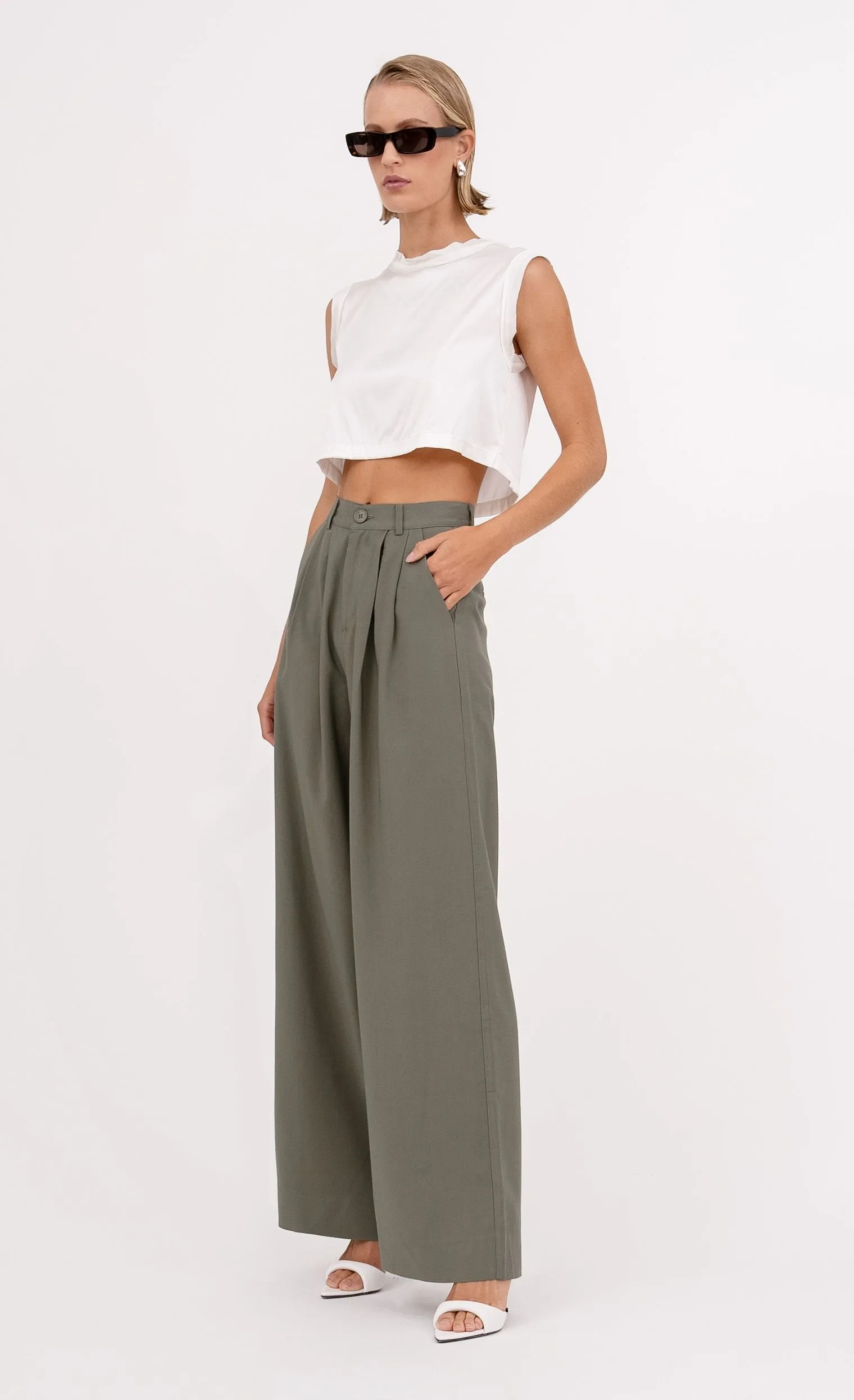 Mel Crop Top - Ivory sold by Nonchalant Label product image thumbnail 2