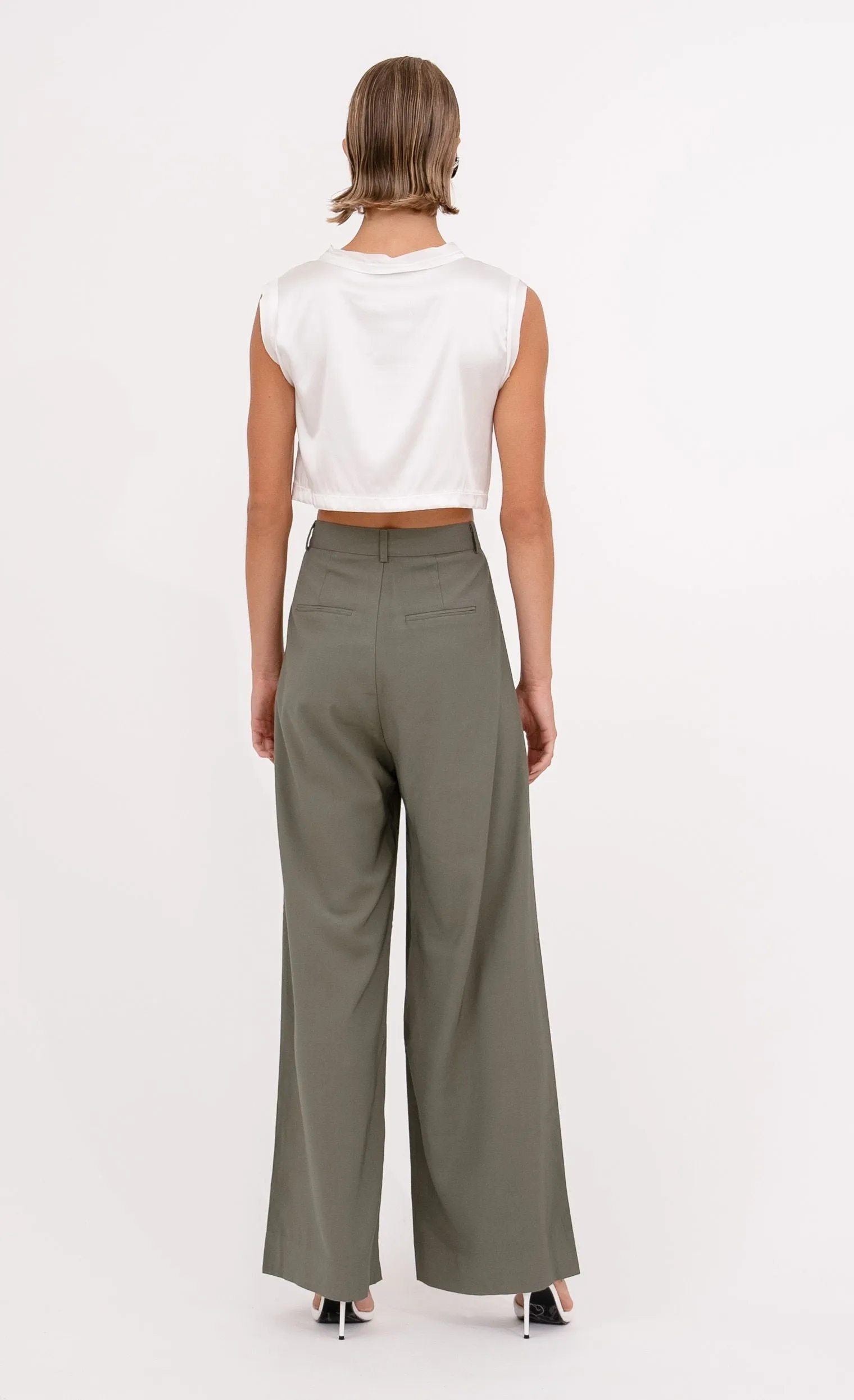 Mel Crop Top - Ivory sold by Nonchalant Label product image thumbnail 3