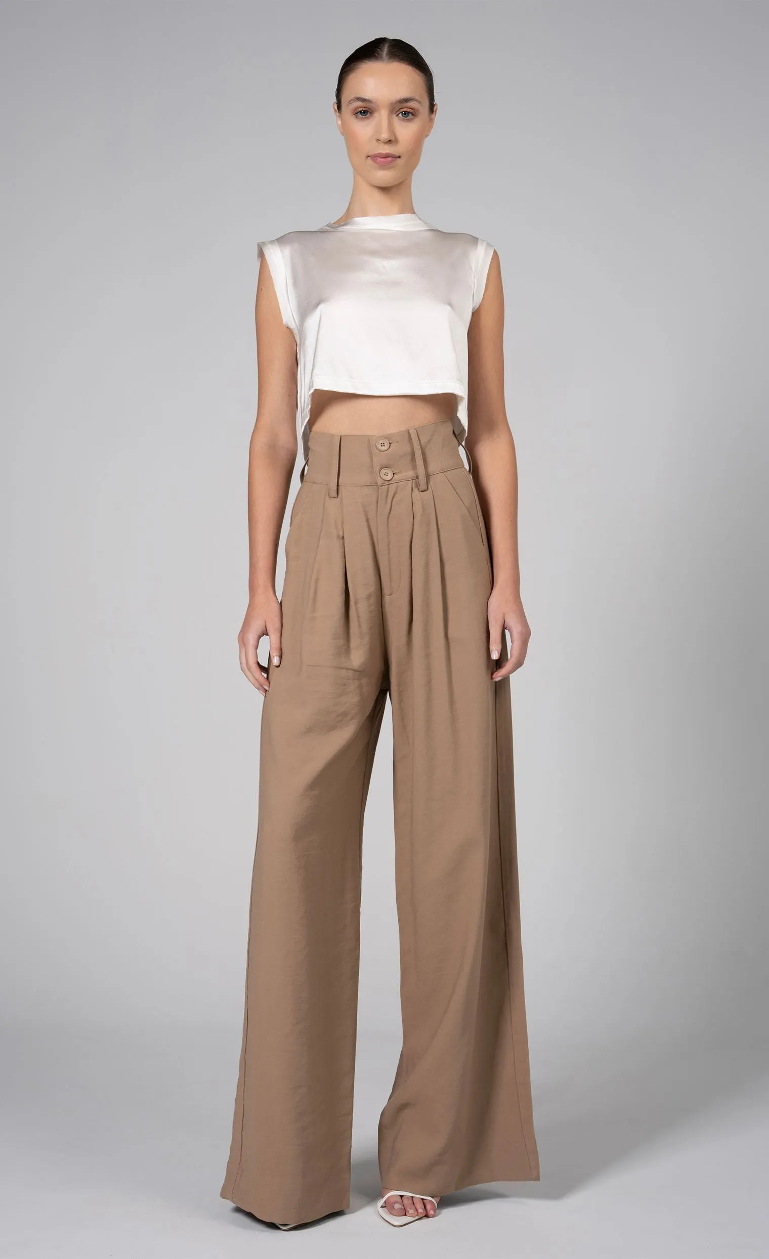 Mel Crop Top - Ivory sold by Nonchalant Label product image thumbnail 4
