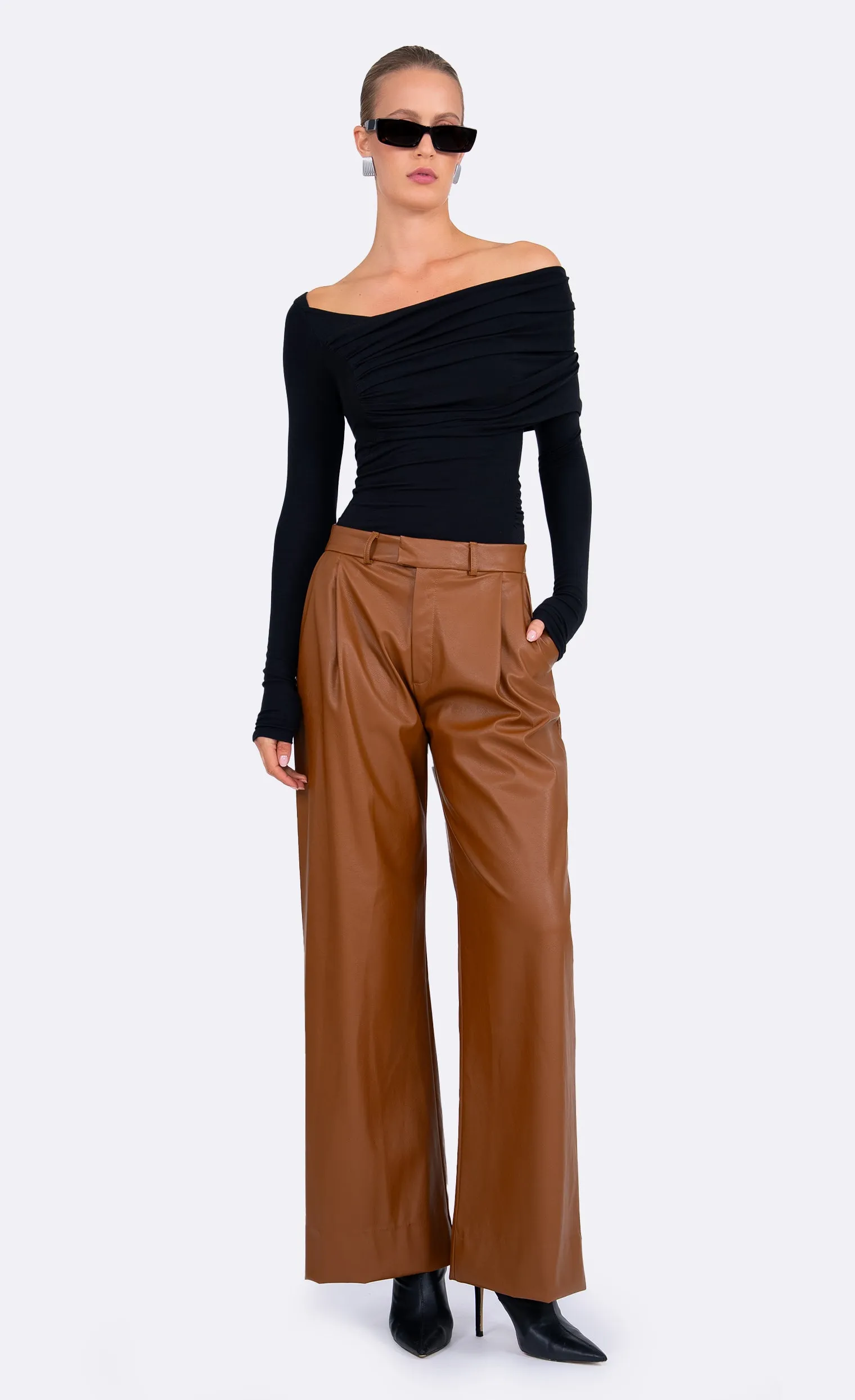 Salome Pant - Caramel sold by Nonchalant Label