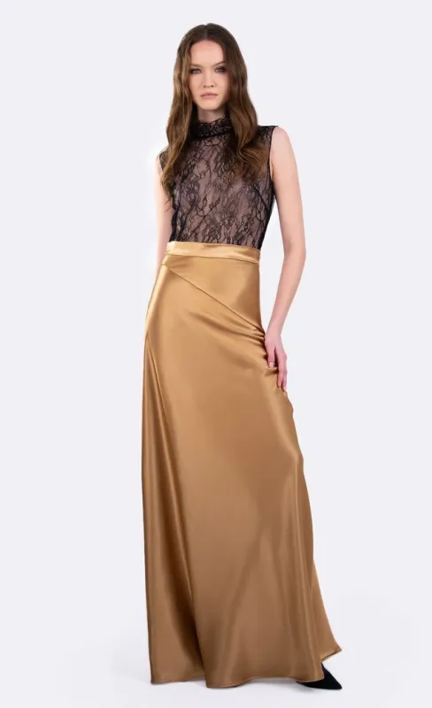 Lara Maxi Skirt - Gold made by Nonchalant Label