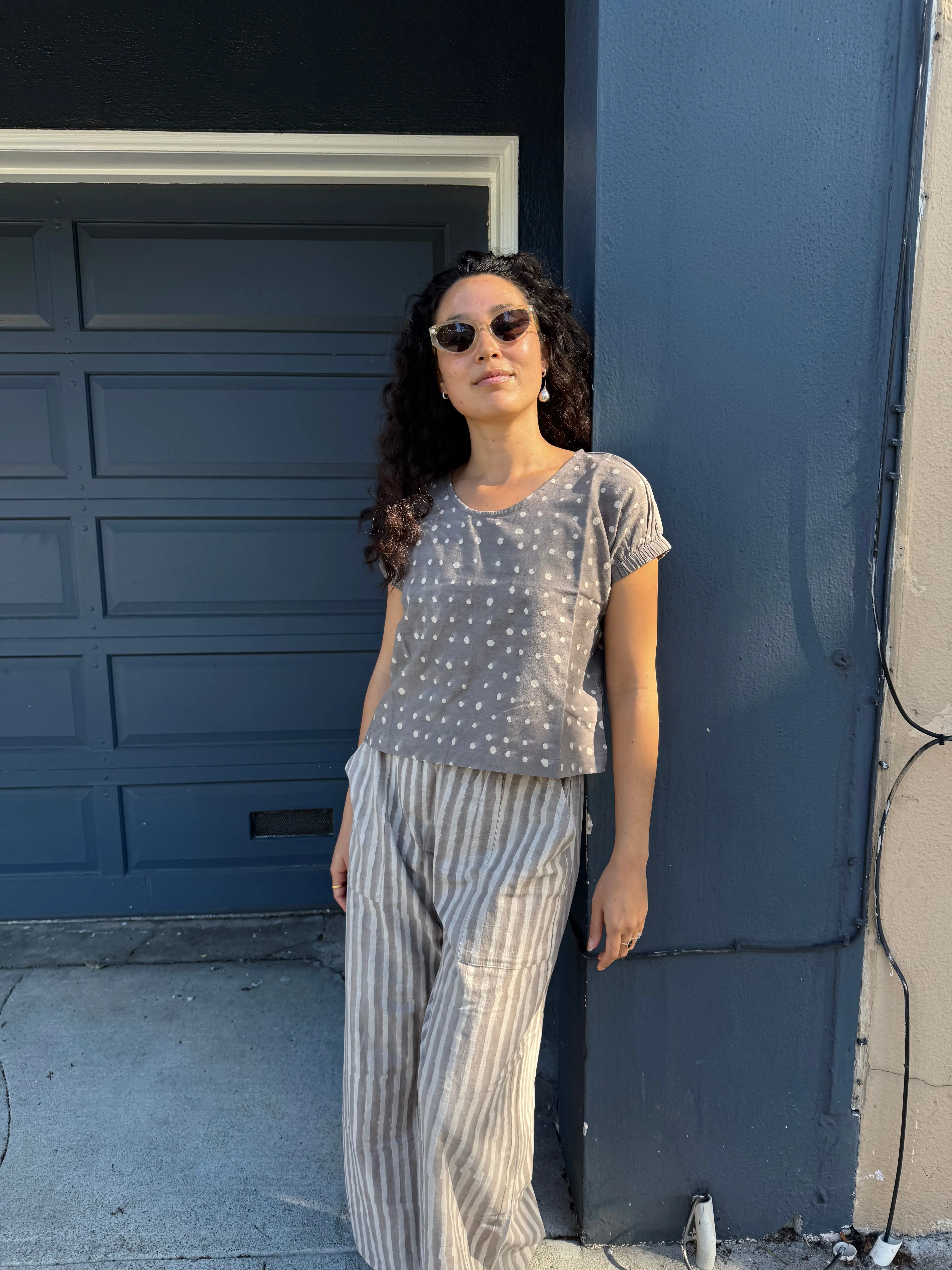 Zelia Grey Dots - Natural Variation sold by Happy French Gang product image thumbnail 3