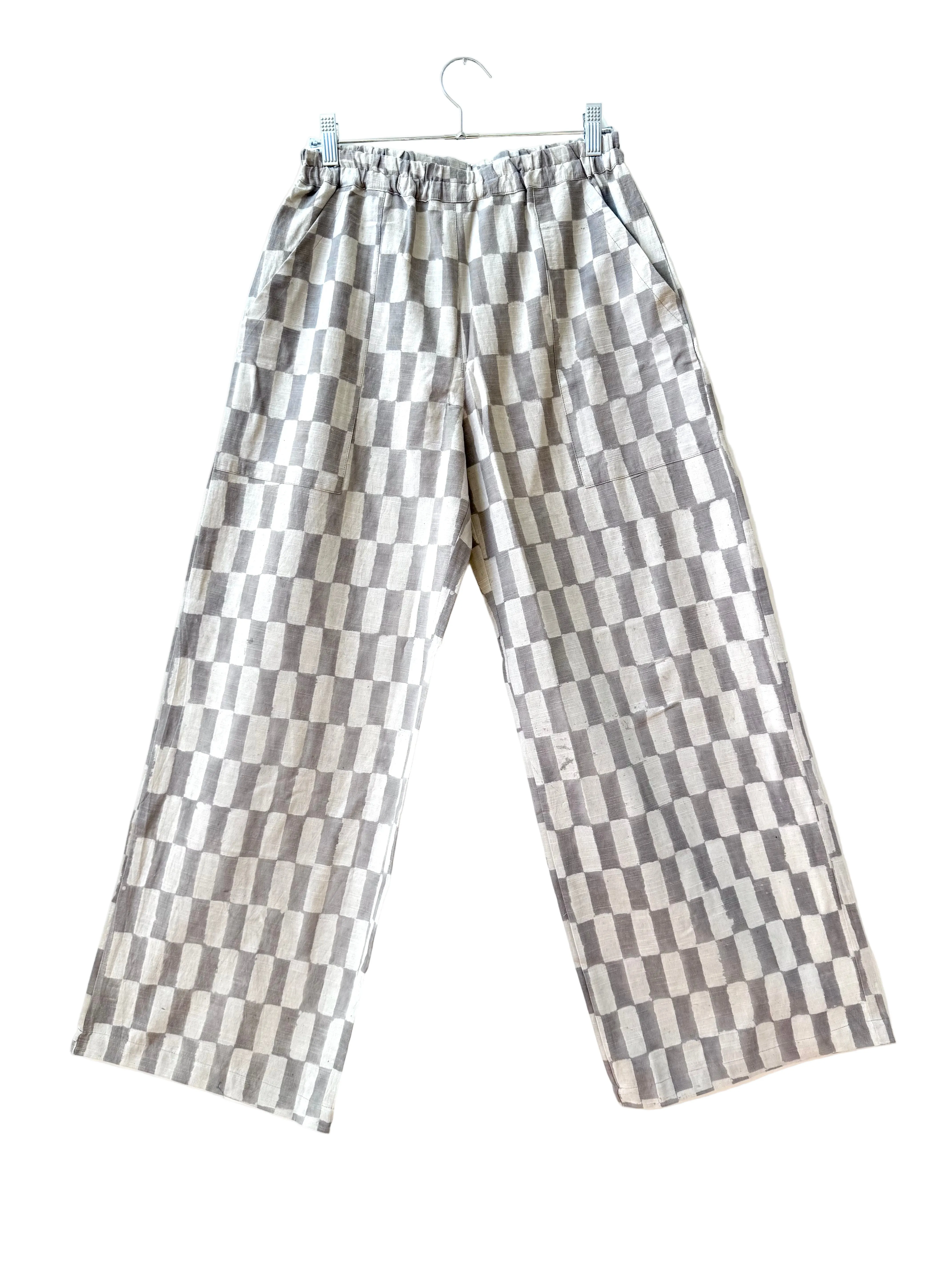 Omar Grey Big Rectangle Pants sold by Happy French Gang