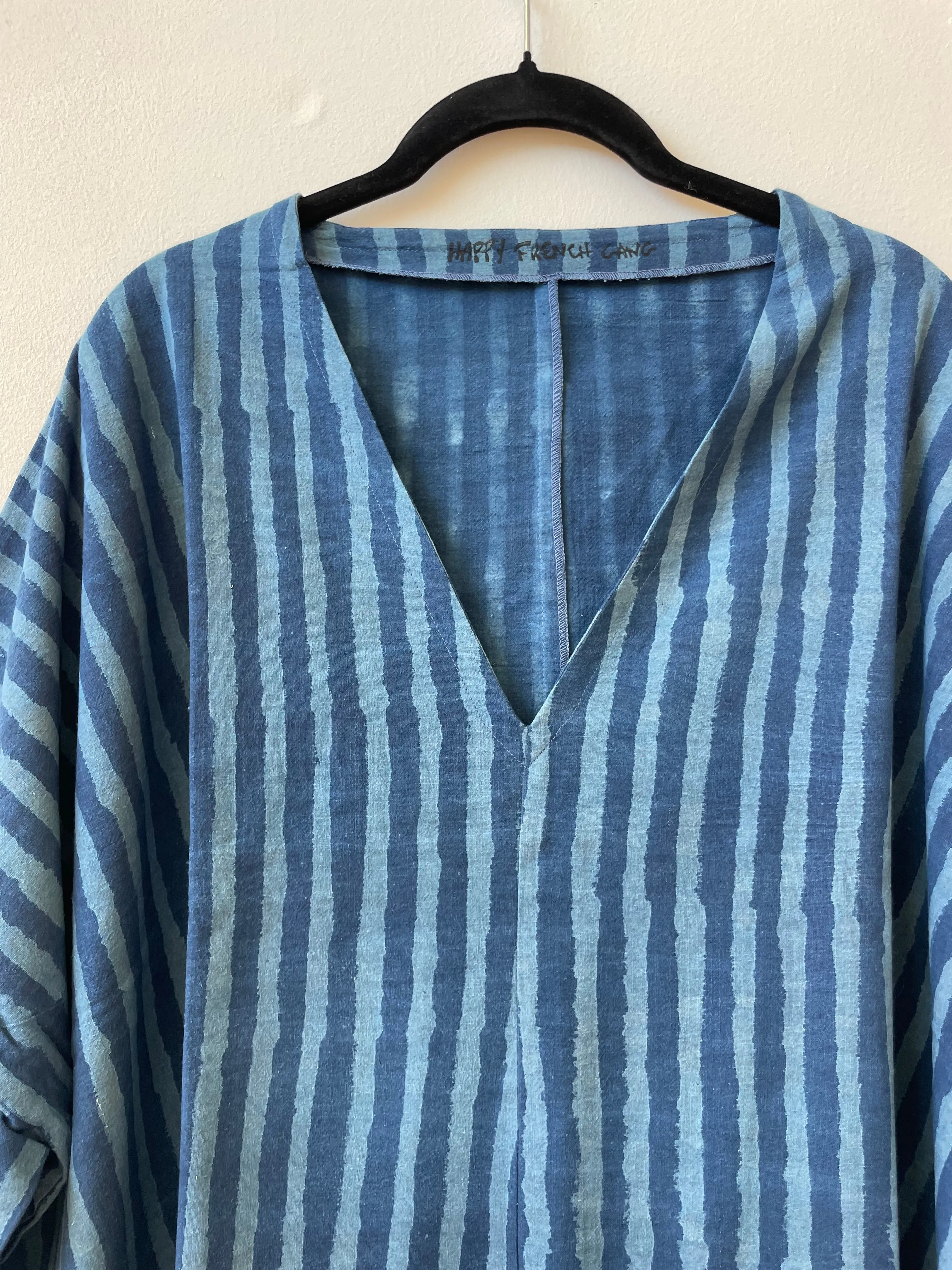 Dress / Tunic Indigo Dark Stripe sold by Happy French Gang product image thumbnail 3