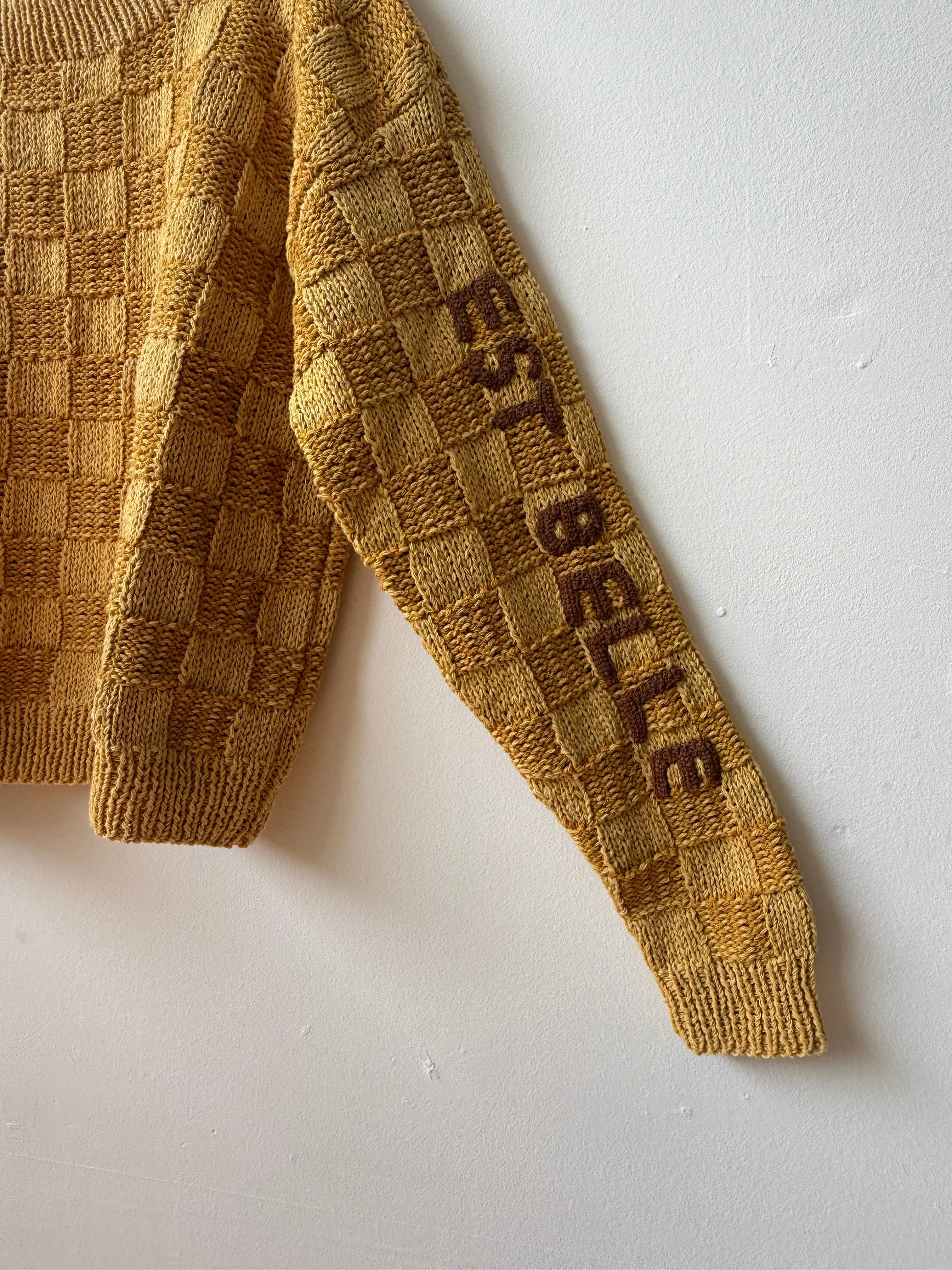 La Vie Est Belle Sweater, Hand Knit & Natural Dyes & Crochet Appliqué sold by Happy French Gang product image thumbnail 5