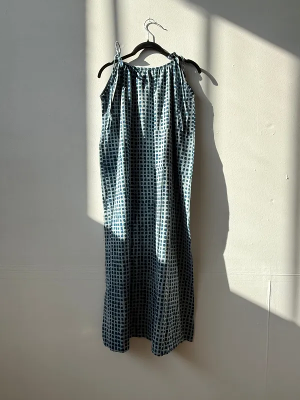 Aurore Dress Indigo Check made by Happy French Gang
