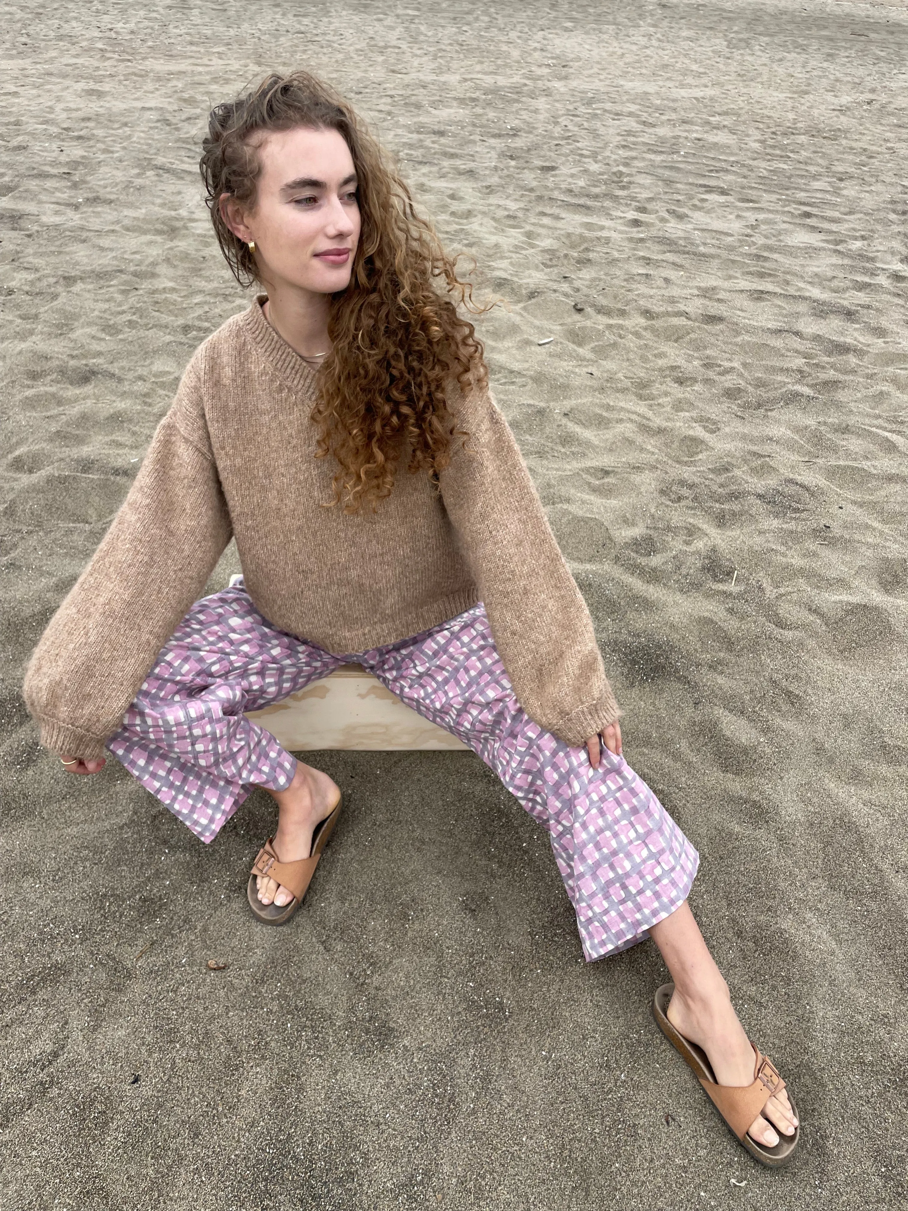 Hand-loomed Camel Félix Sweater, Undyed Alpaca sold by Happy French Gang product image thumbnail 3