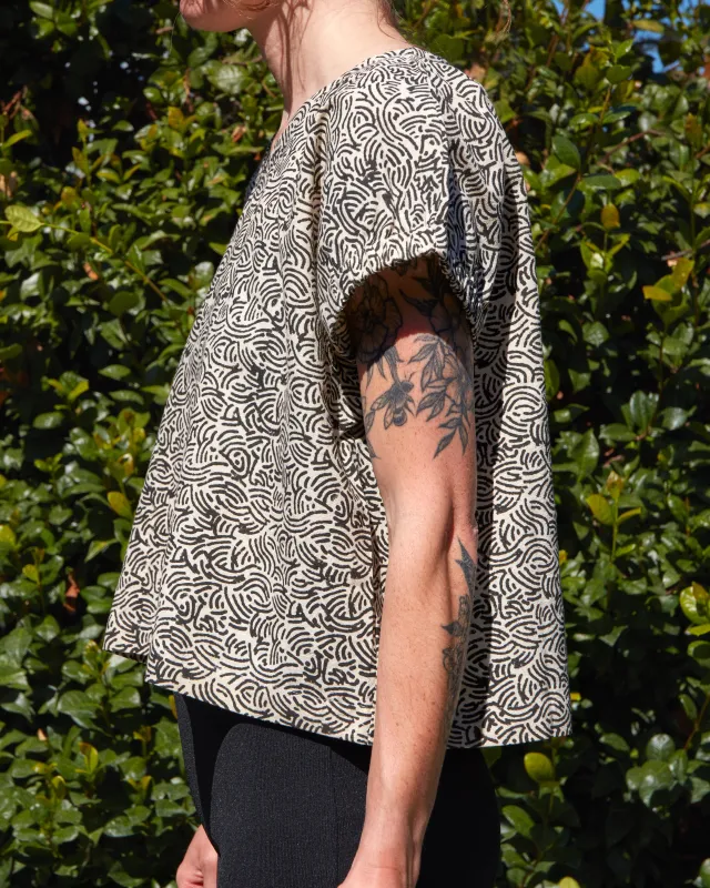 Zélia Top Black Vibe made by Happy French Gang