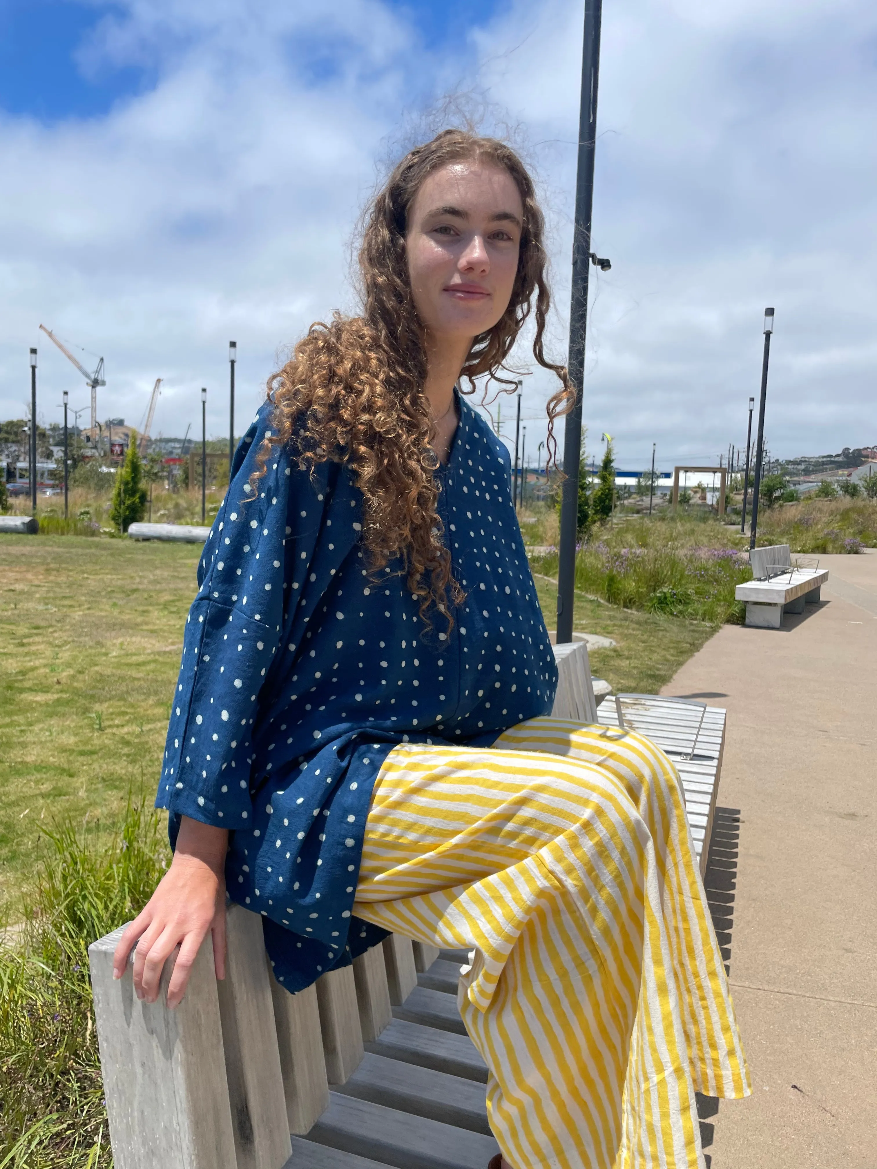 Indigo & Dots Dress/Tunic sold by Happy French Gang product image thumbnail 5