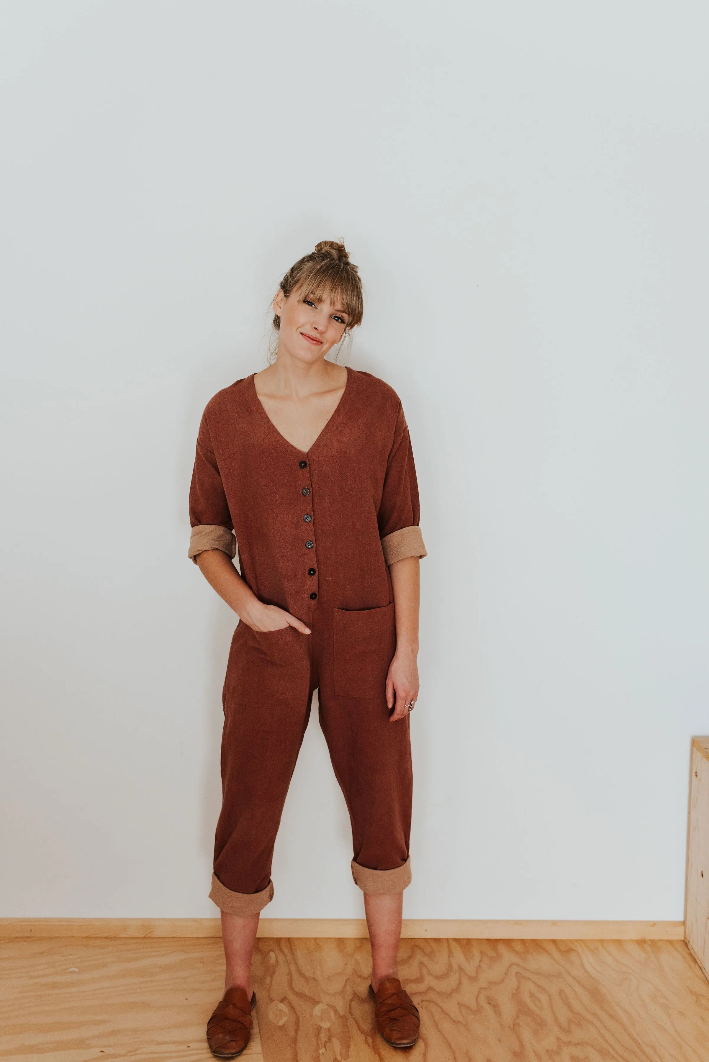 Terracotta Jumpsuit sold by Happy French Gang product image thumbnail 3