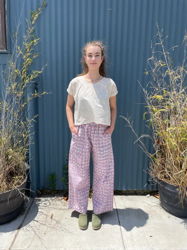 Omar Night Grid Pants sold by Happy French Gang