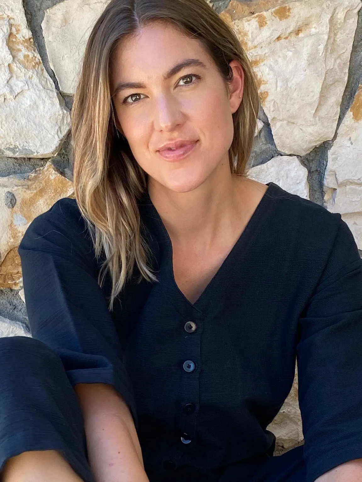 Black Textured Jumpsuit sold by Happy French Gang product image thumbnail 2