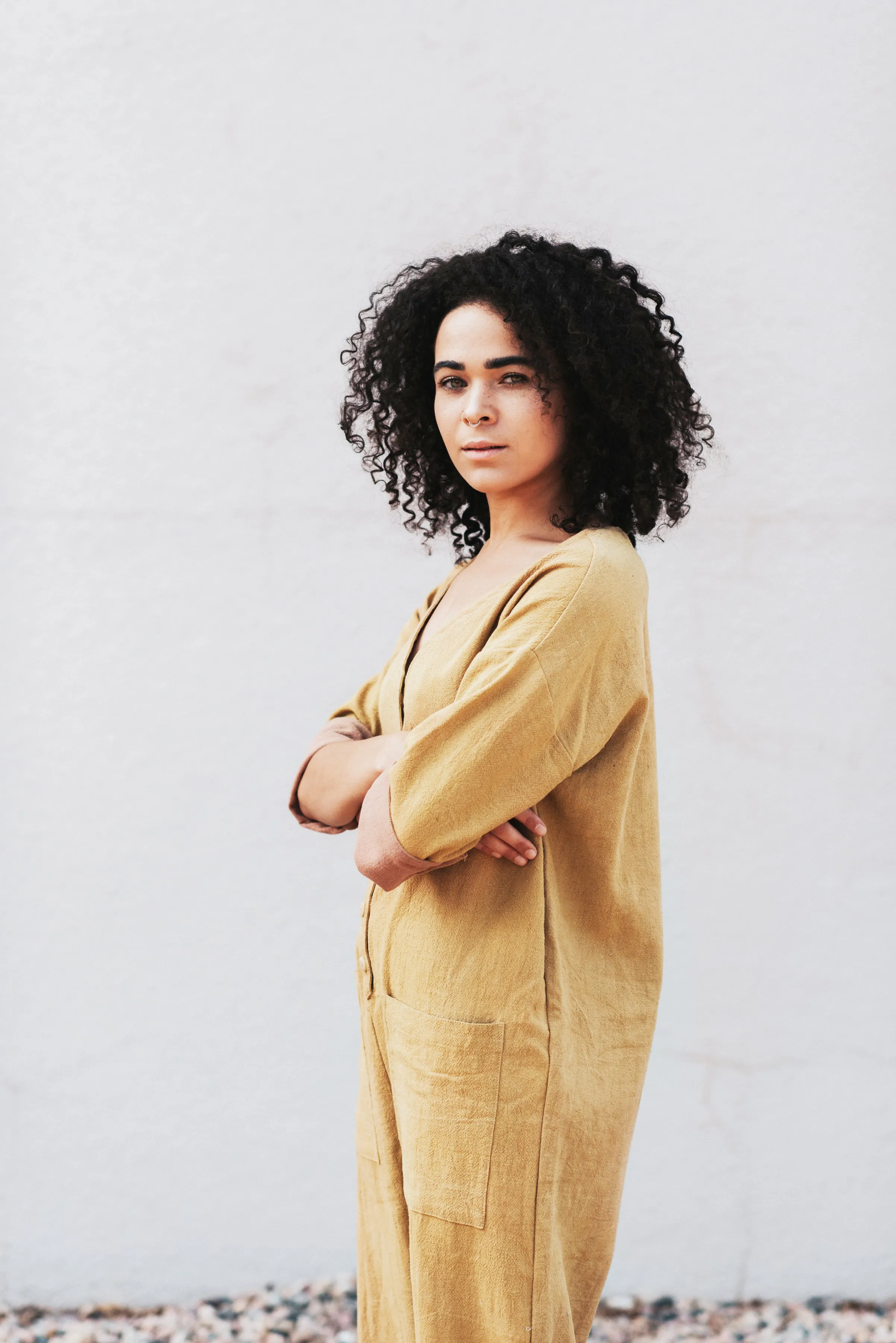 Mustard Jumpsuit sold by Happy French Gang