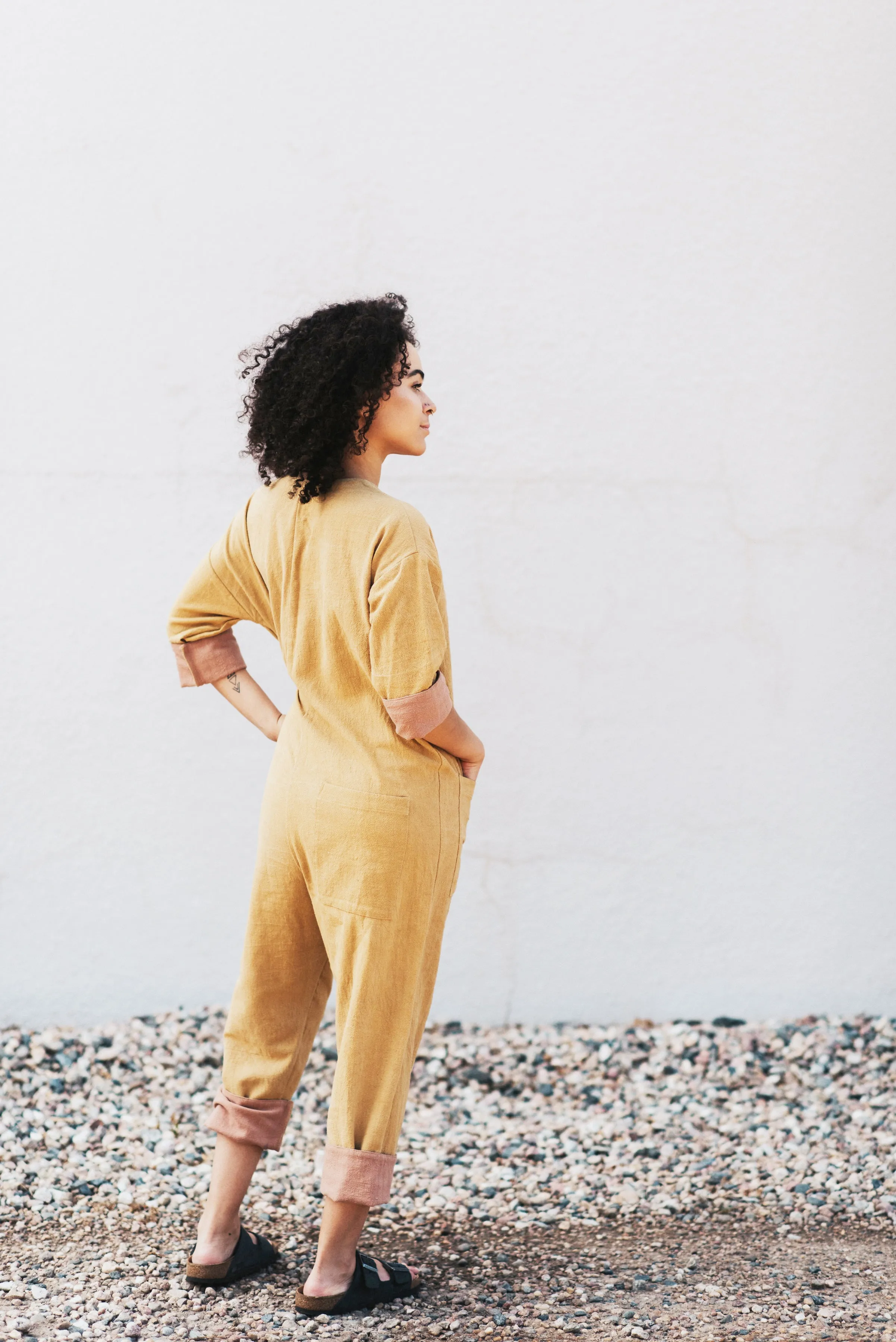 Mustard Jumpsuit sold by Happy French Gang product image thumbnail 3