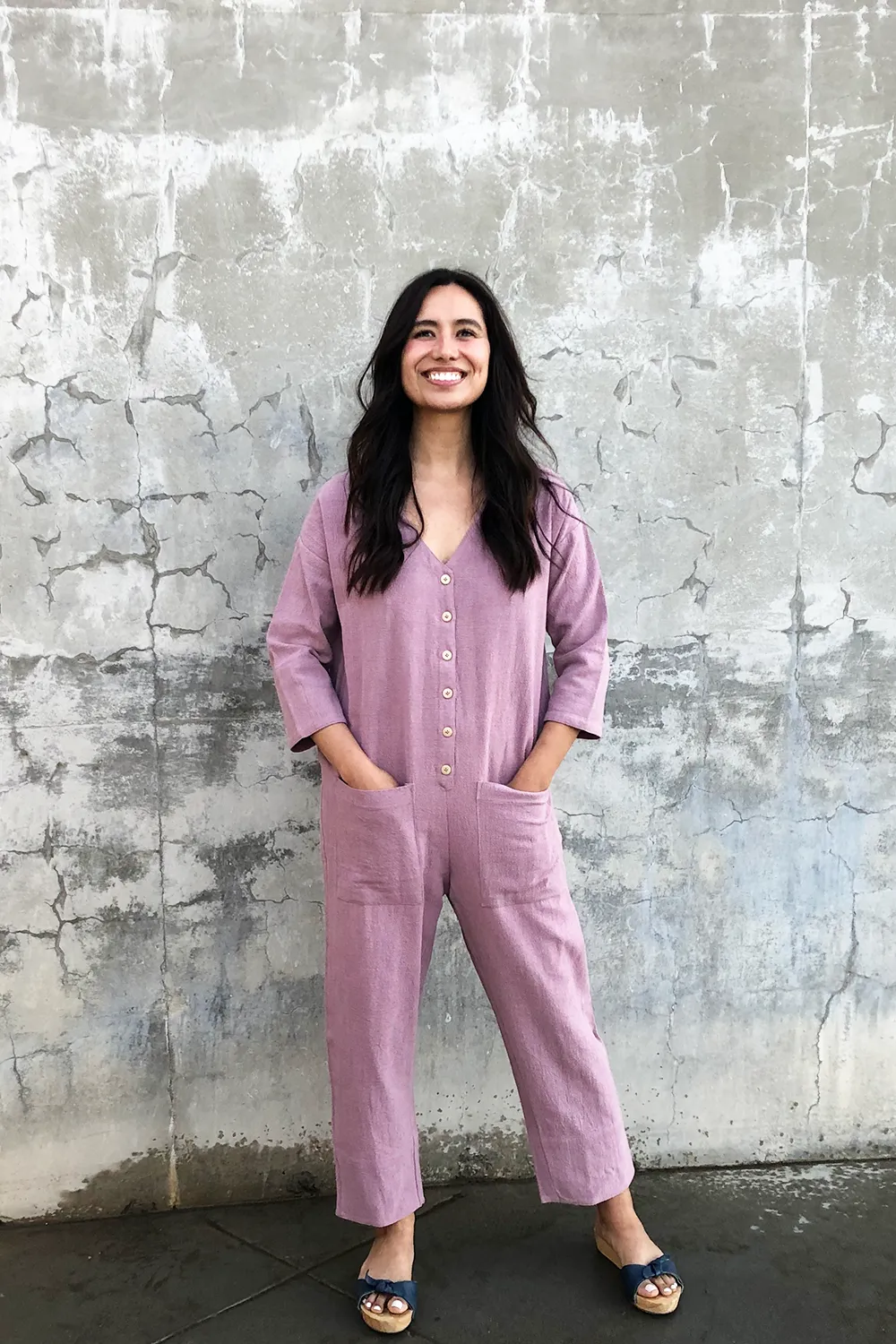 Lavender Jumpsuit sold by Happy French Gang