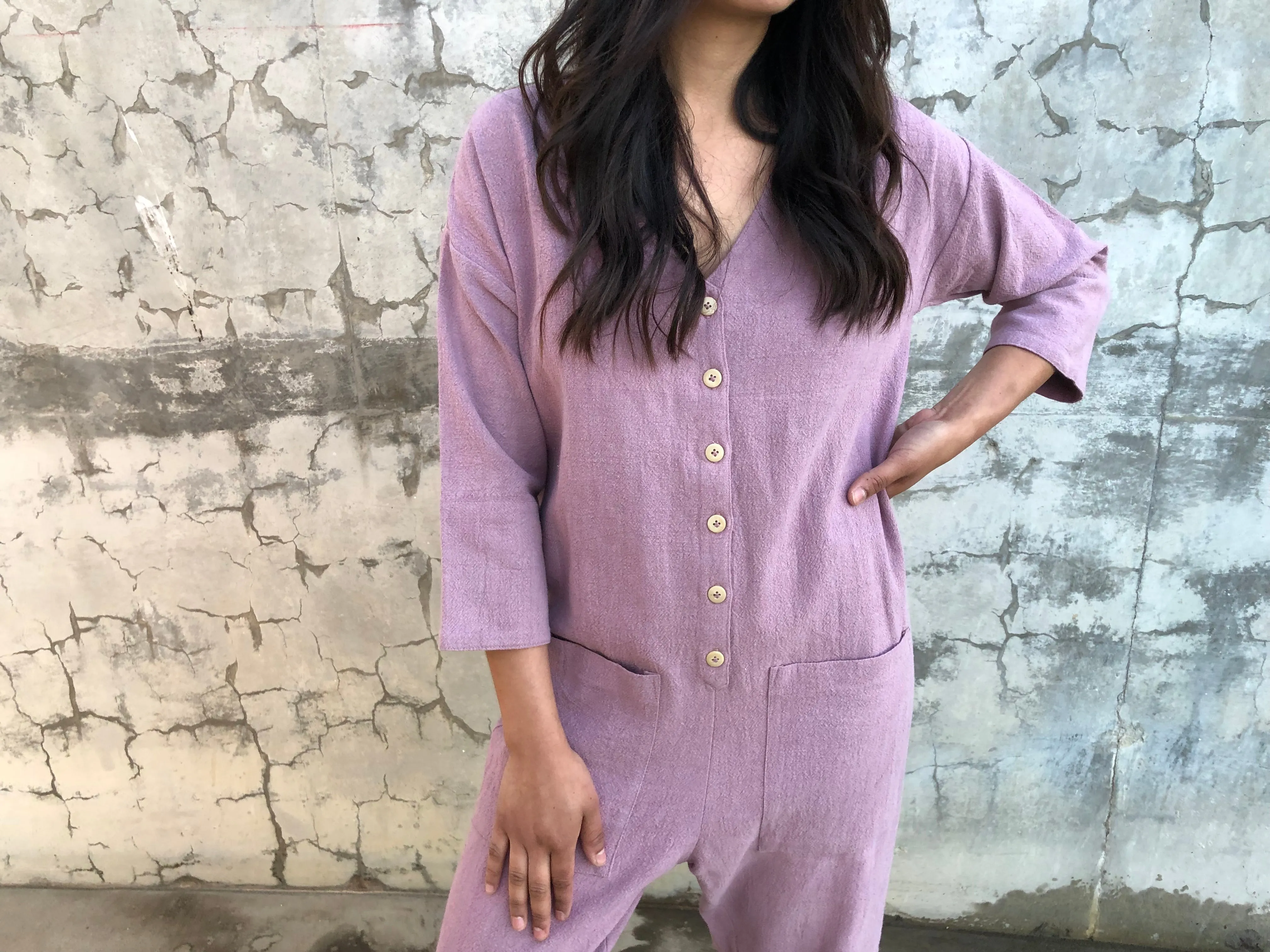 Lavender Jumpsuit sold by Happy French Gang product image thumbnail 3