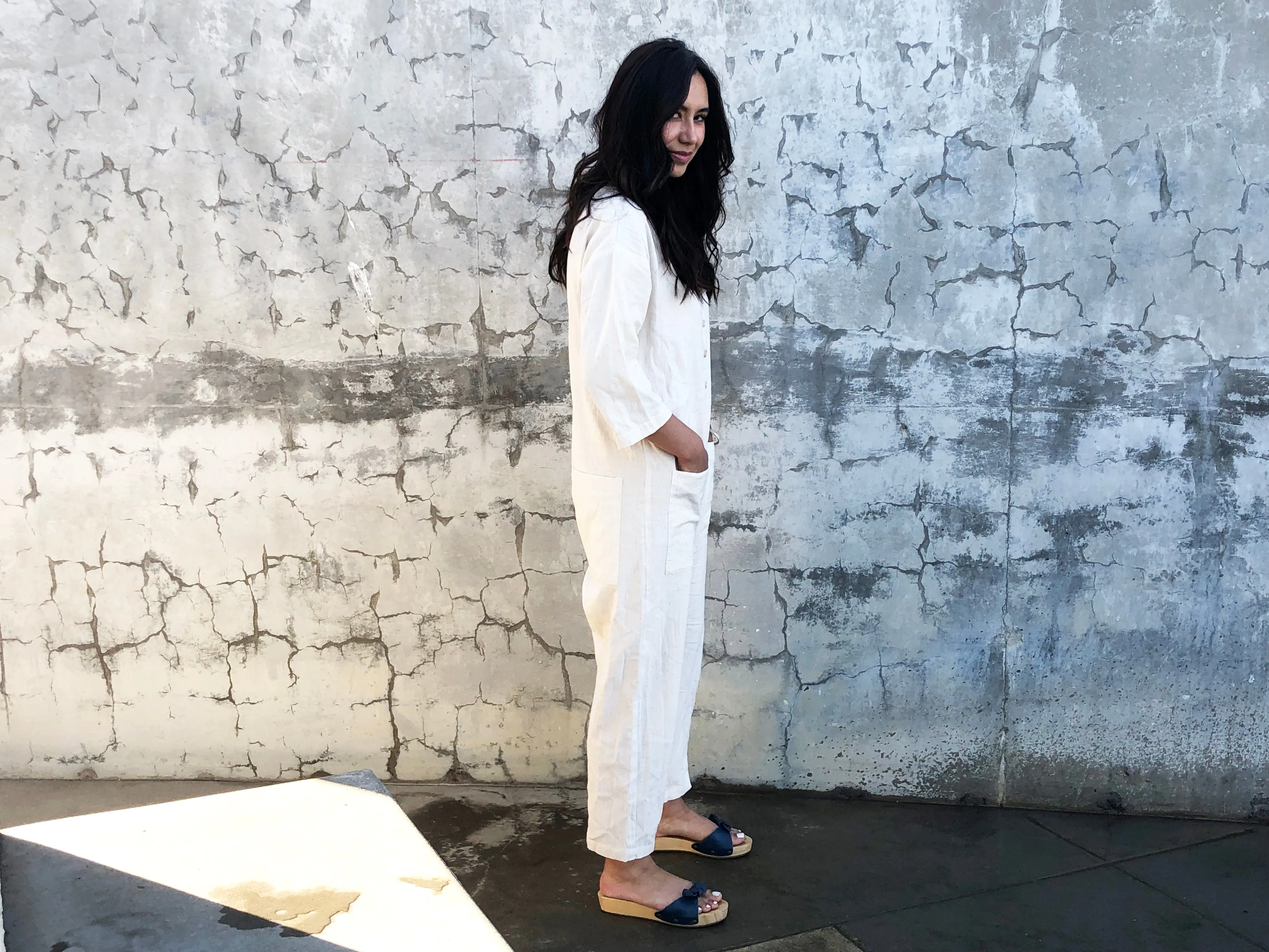 White Extra Light Jumpsuit sold by Happy French Gang product image thumbnail 4