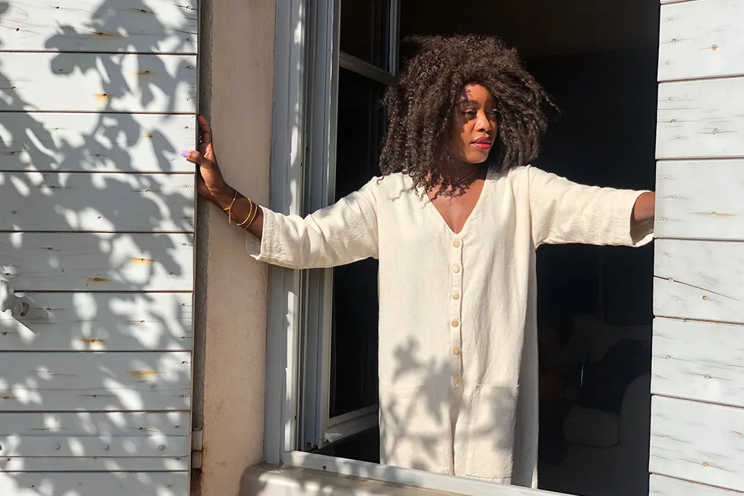 White Jumpsuit sold by Happy French Gang product image thumbnail 2