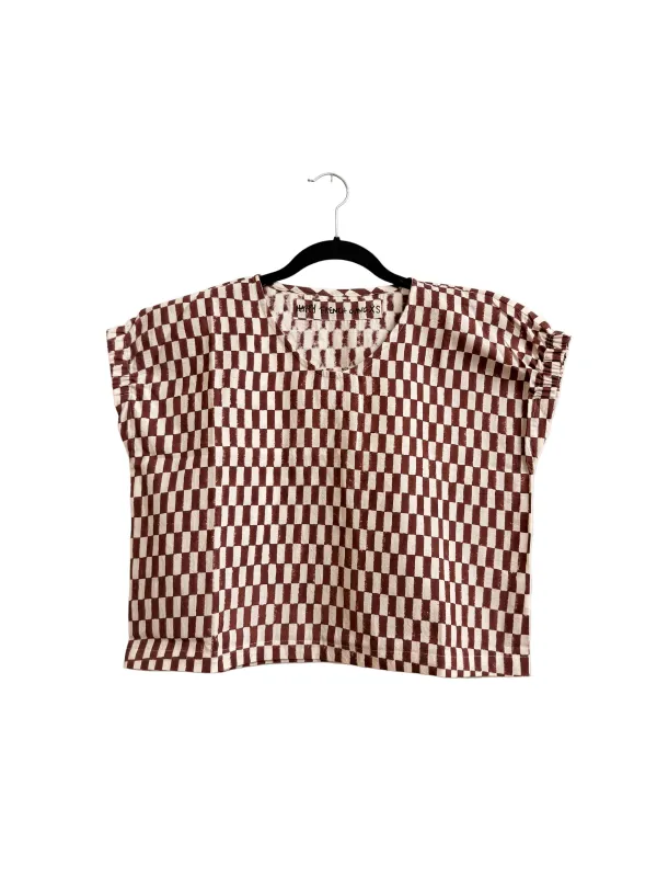 Zélia Top Petit Rectangle - Brown made by Happy French Gang