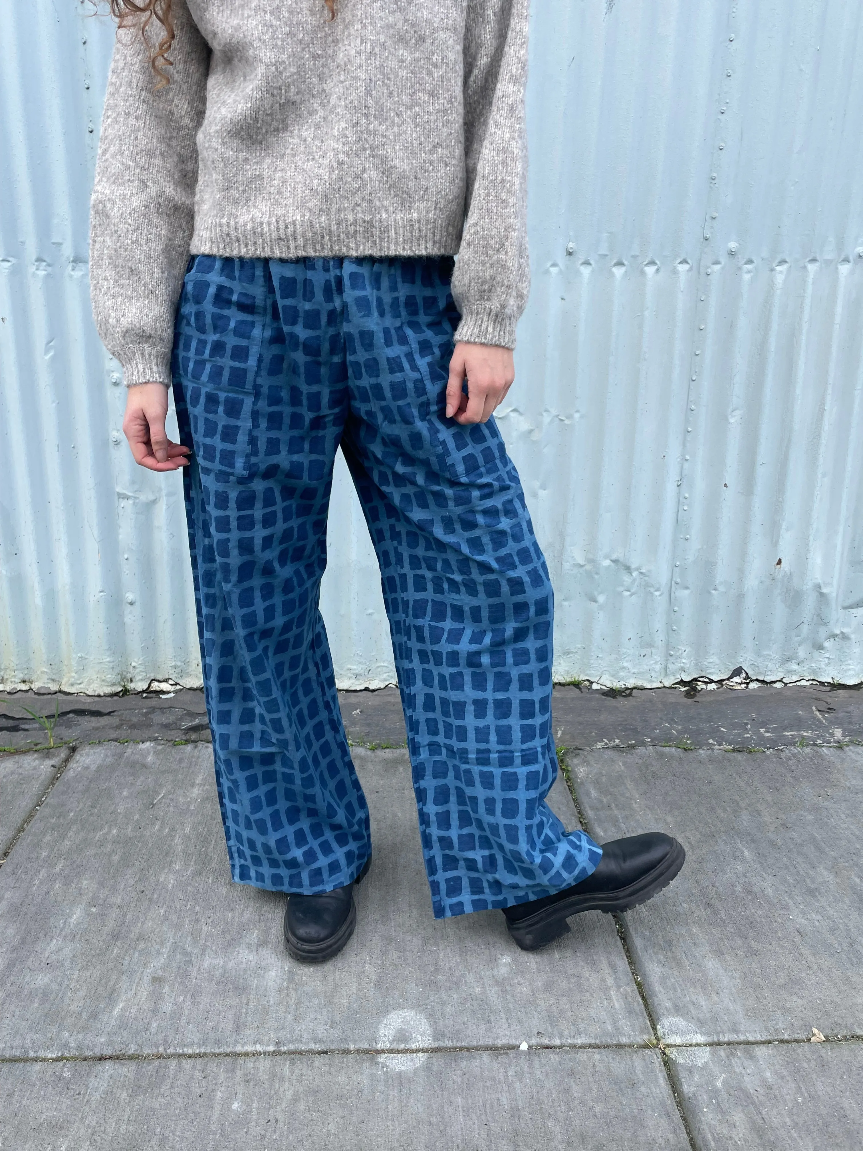 Omar Indigo Big Square Pants sold by Happy French Gang product image thumbnail 2