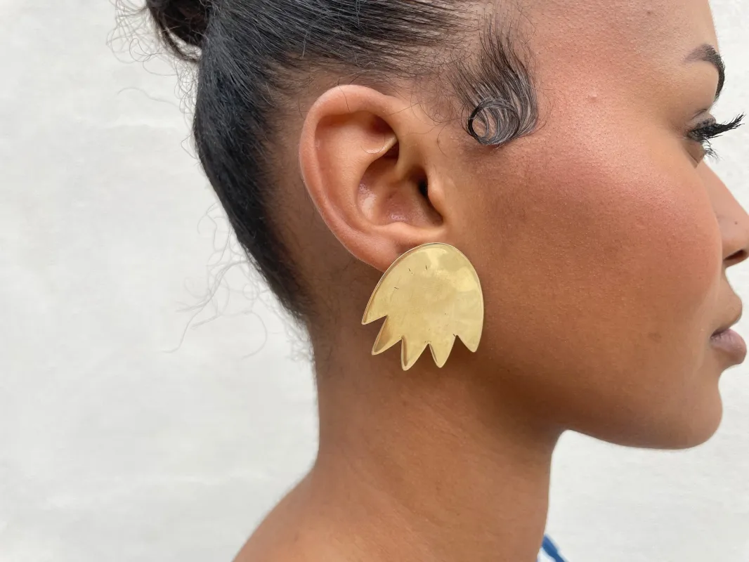 Foliage Earrings made by Happy French Gang
