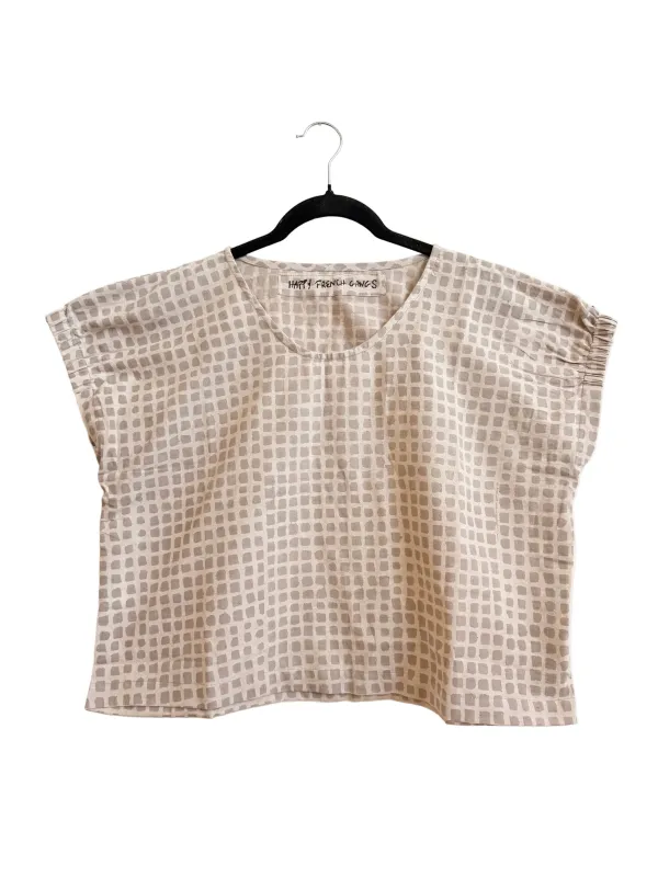 Zélia Top Grey Square made by Happy French Gang