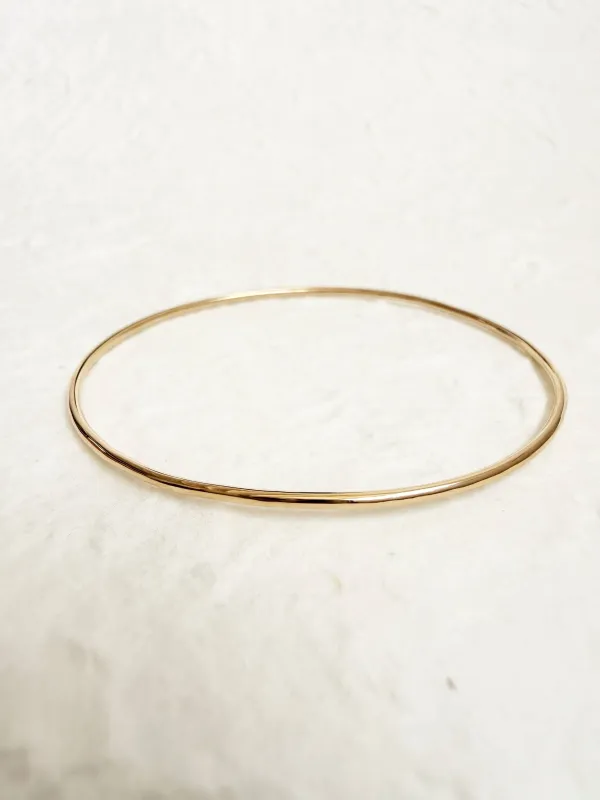 Signature Bangle 1.5 - The Promise - 14K Gold made by Happy French Gang