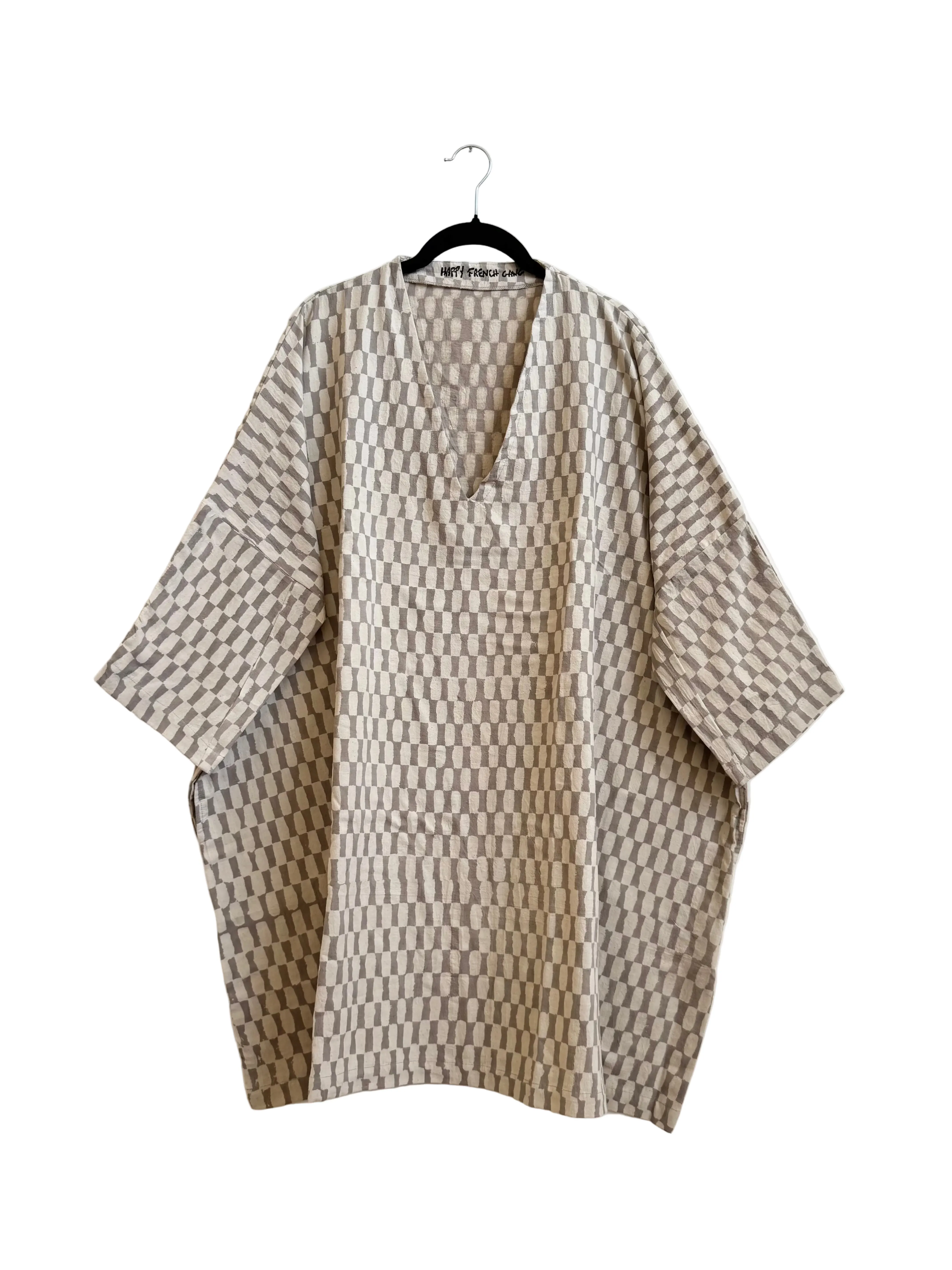 Dress / Tunic Grey Small Rectangle sold by Happy French Gang