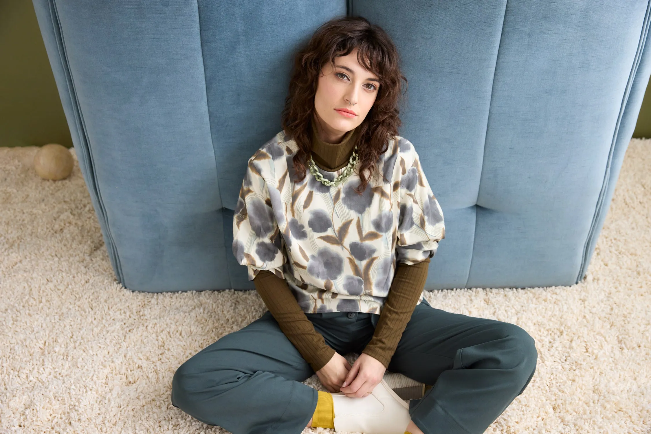 ELLI Blouse - Horta Steel sold by Cokluch product image thumbnail 4