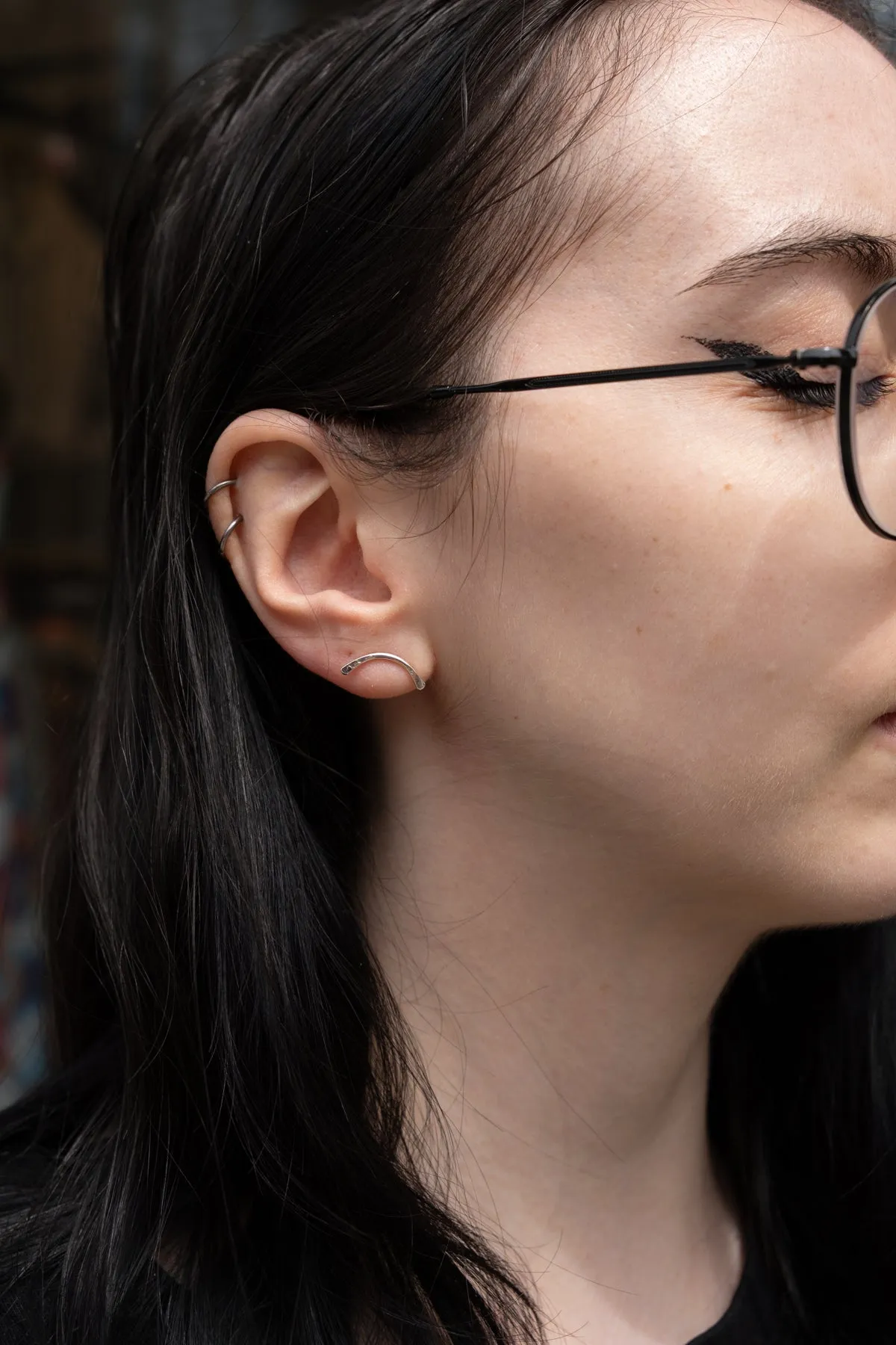 ARCH - Half Circle Stud Earrings sold by Cokluch product image thumbnail 5