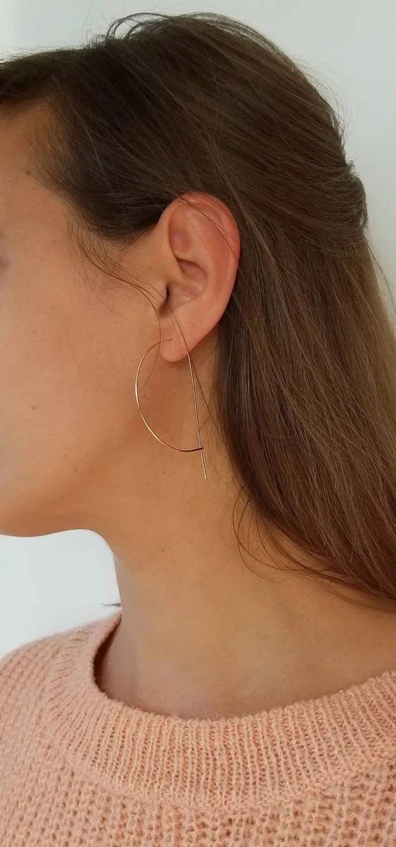 PERSEPHONE - Half Moon Hoop Earrings sold by Cokluch product image thumbnail 3