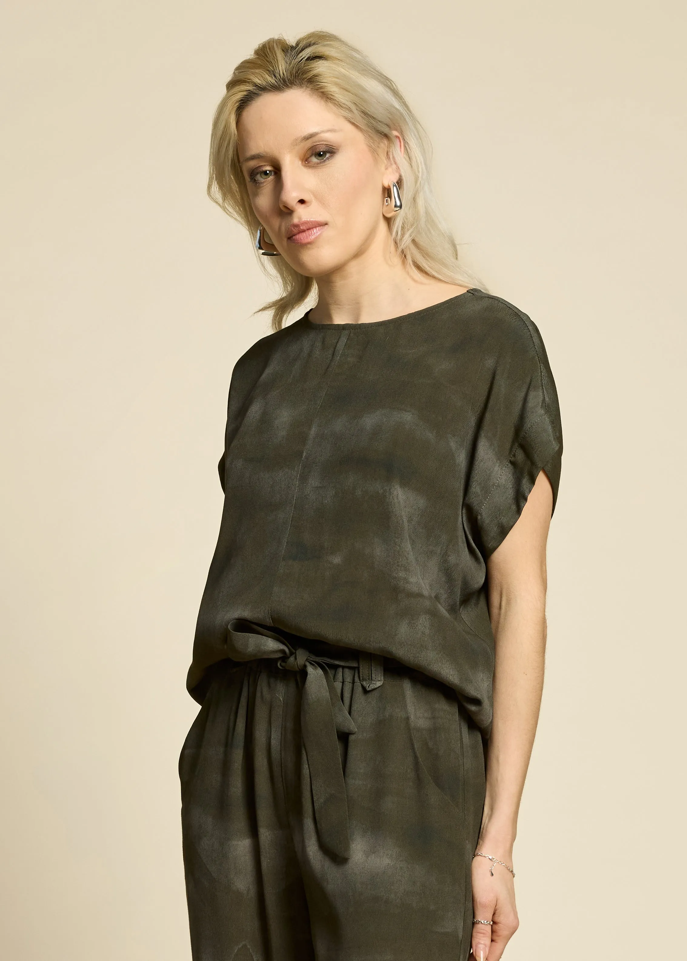 SILENCE Top - Olive Mist sold by Cokluch