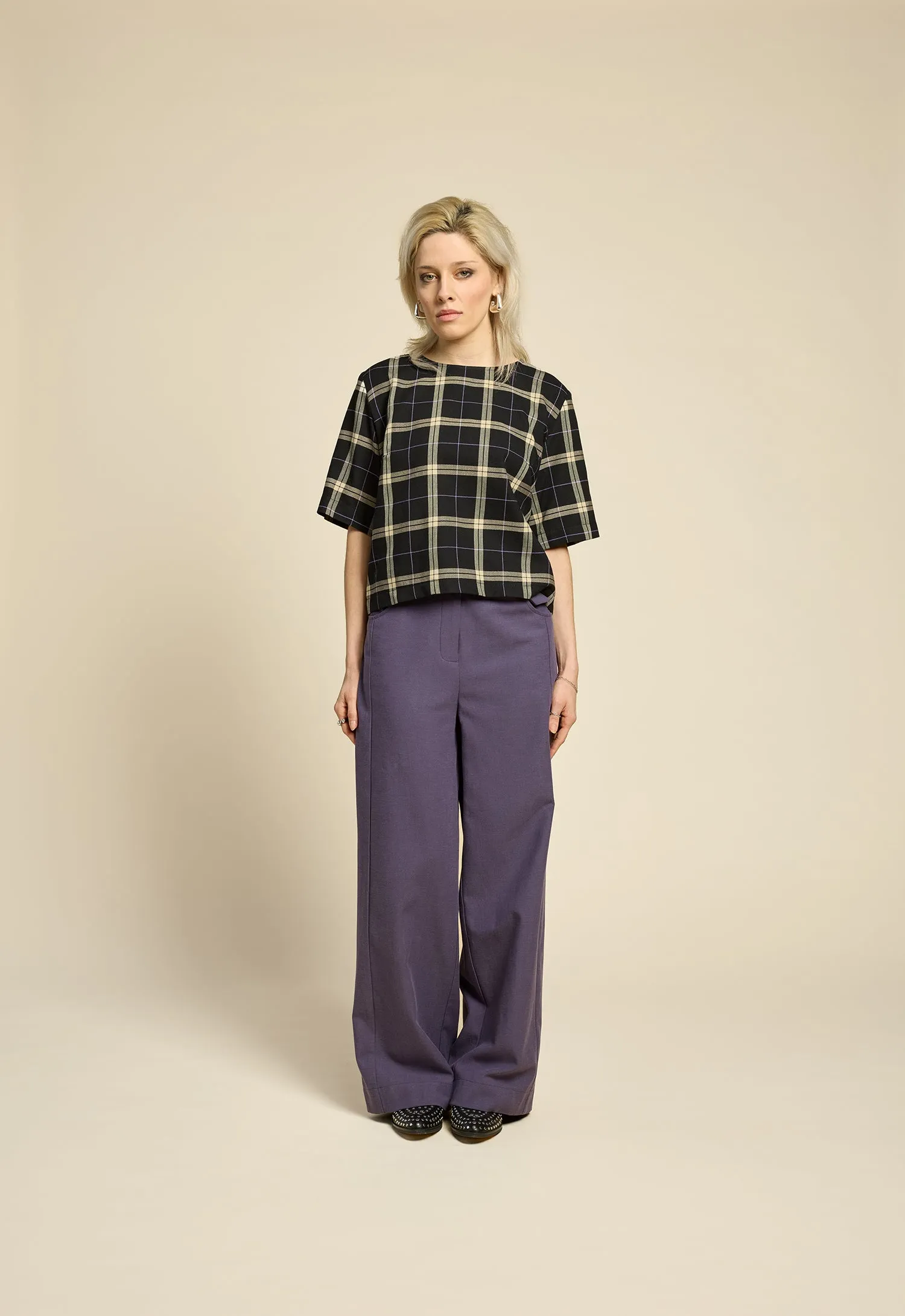 SOUL LOVE Top - Black Plaid sold by Cokluch product image thumbnail 2