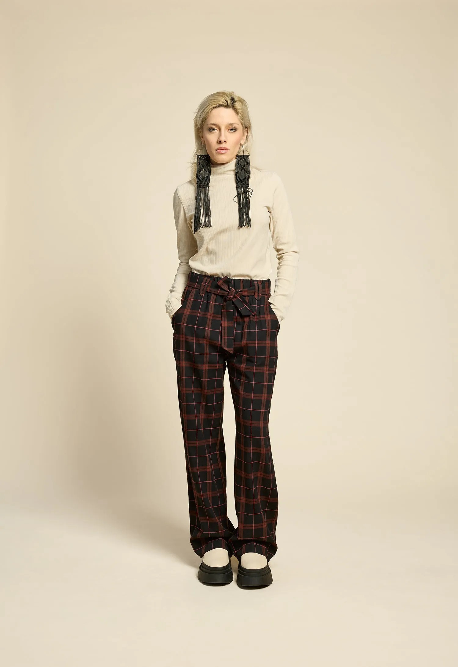 WEST COAST Pants - Burgundy Plaid sold by Cokluch product image thumbnail 2