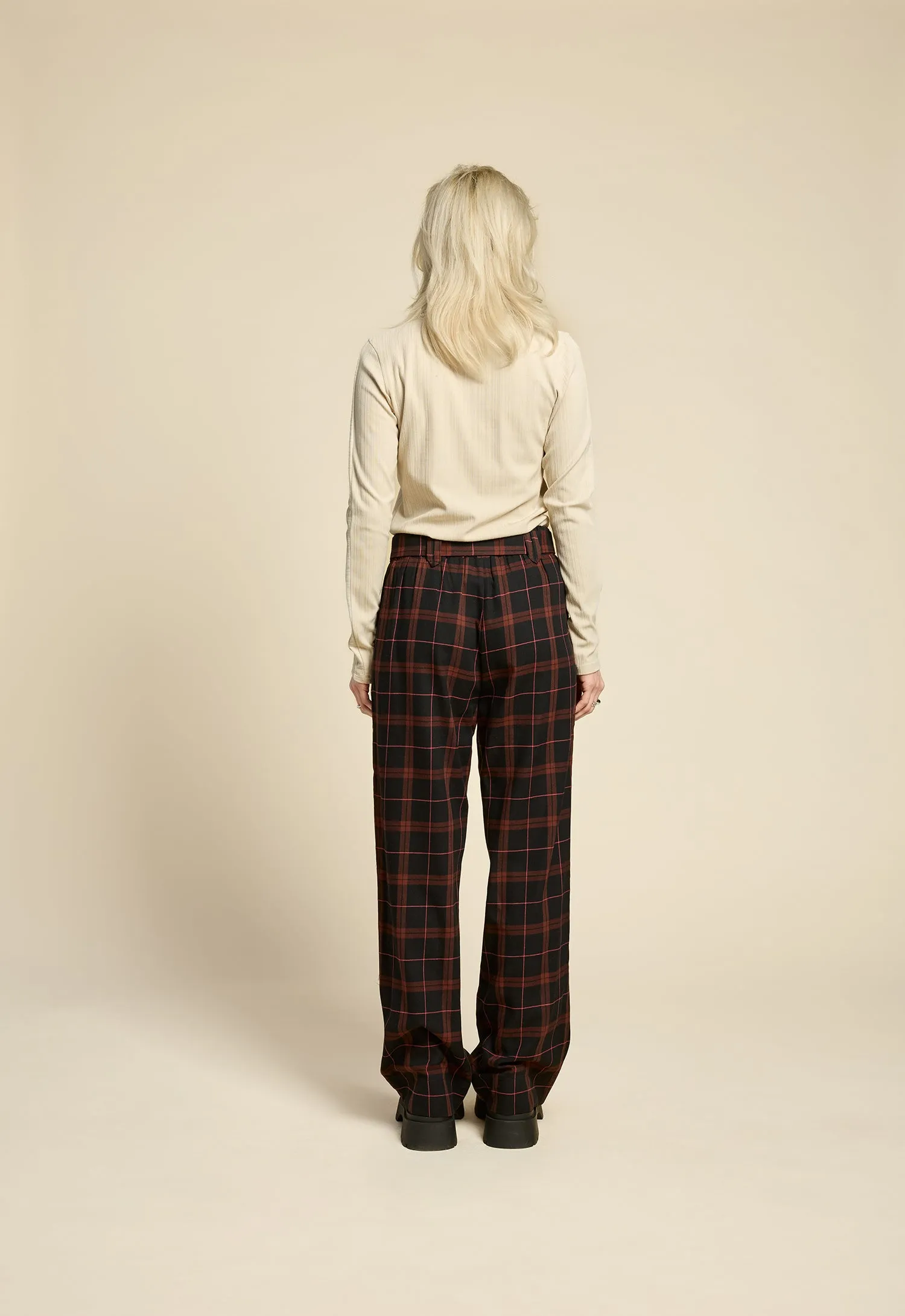 WEST COAST Pants - Burgundy Plaid sold by Cokluch product image thumbnail 3