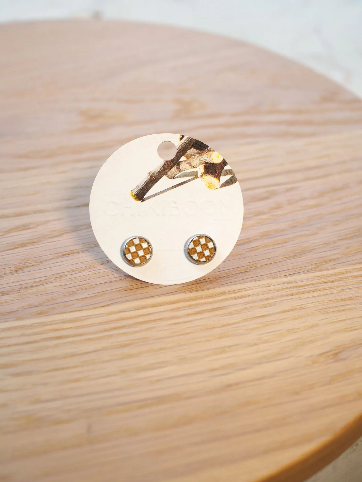 Recycled leather earrings sold by Cokluch product image thumbnail 5