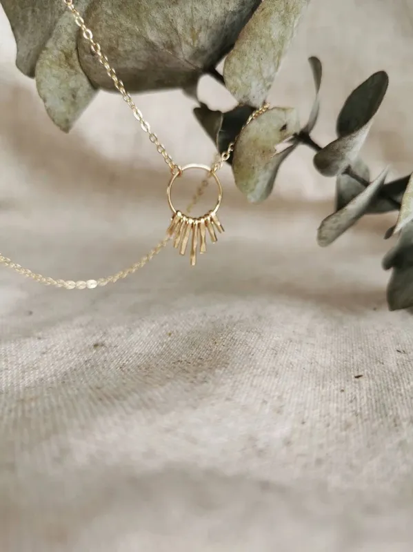 INTA - Sunray Fringe Necklace made by Cokluch